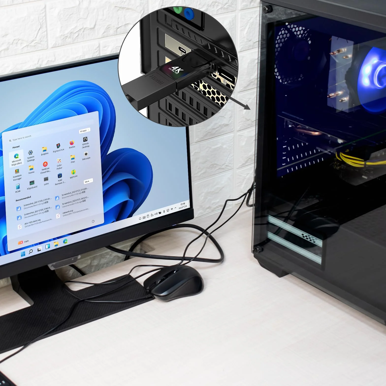VIEVRE 4K Displayport na HDMI, DP na HDMI, adapter do portu HD z transmisją audio i dobrą rozdzielczością, kompatybilny z monitorem, laptopem, projektorem, telewizorem