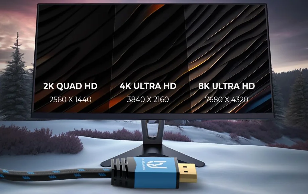 Ultra HDTV DP 1.4 kabel 2 m