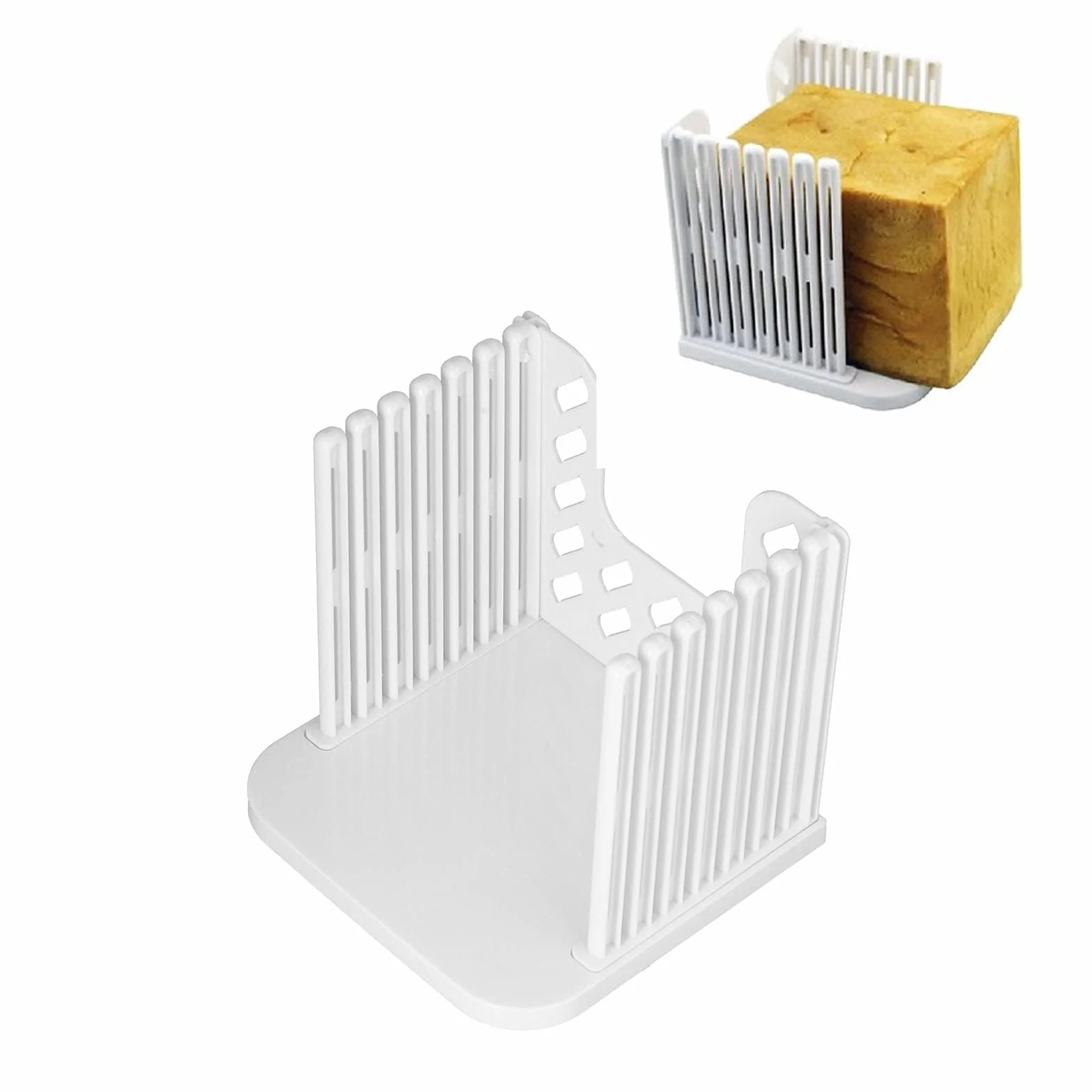 Generic Narzędzie do Krojenia Chleba Regulacja Grubości Krajalnica do Tostów do Użytku w Piekarni, Proste Mini Urządzenie do Równych Kromek Chleba, Idealne do Kuchni Domowych