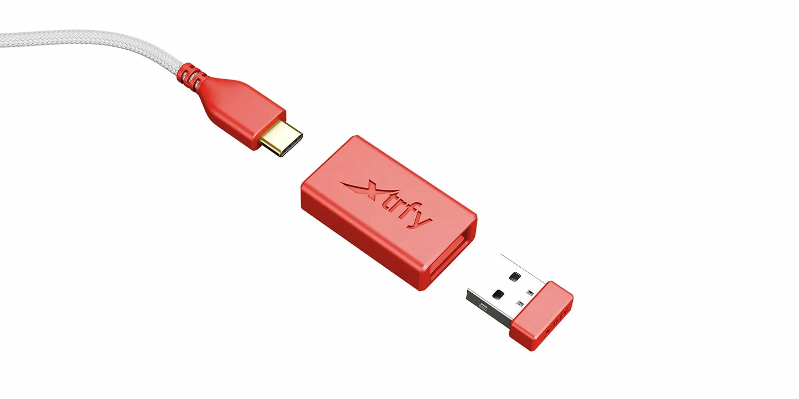 Xtrfy M8 Wireless, bezprzewodowa, ultralekka mysz do gier, zoptymalizowana pod kątem e-sportu, radio 2,4 GHz, wyjątkowo niski przód dla większej precyzji, ładowalna, retro