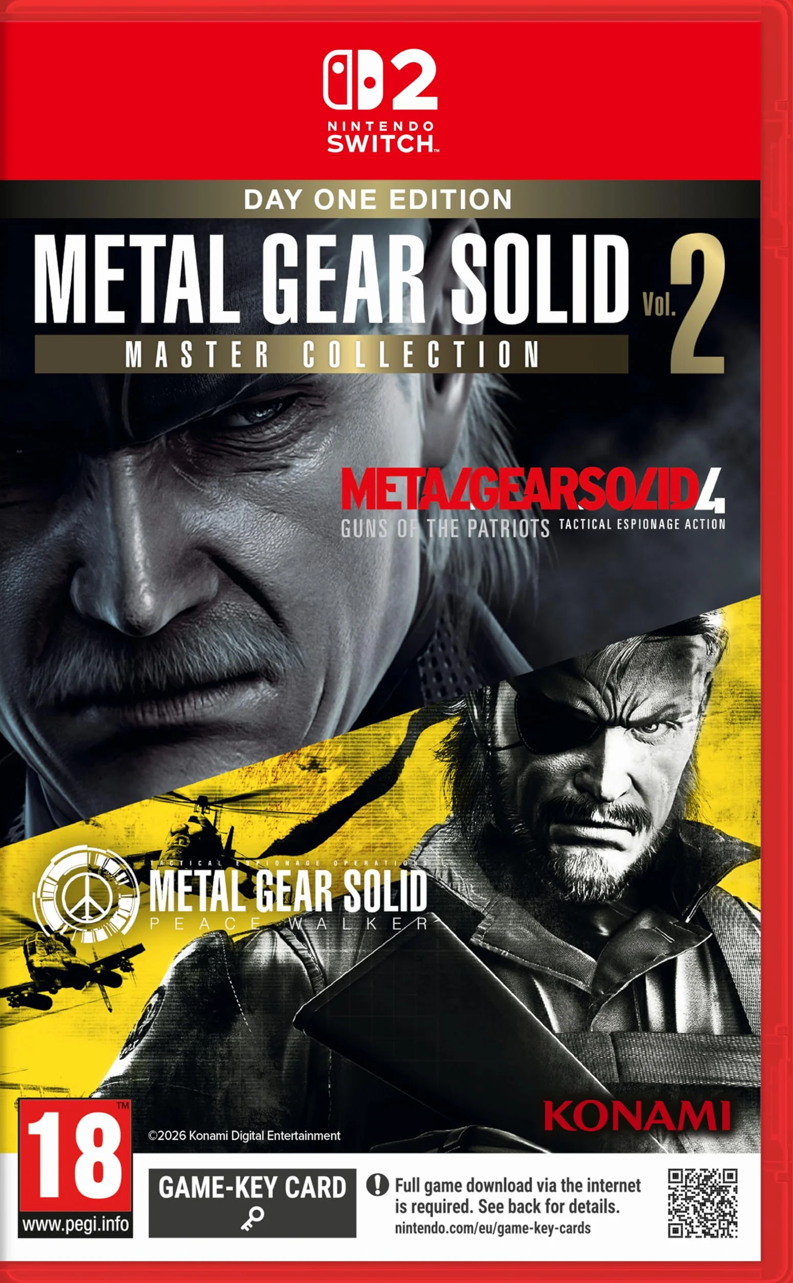 Metal Gear Solid: Master Collection Volume 2 – Day One Edition - Switch 2 [Nintendo Switch 2 - Key Card]