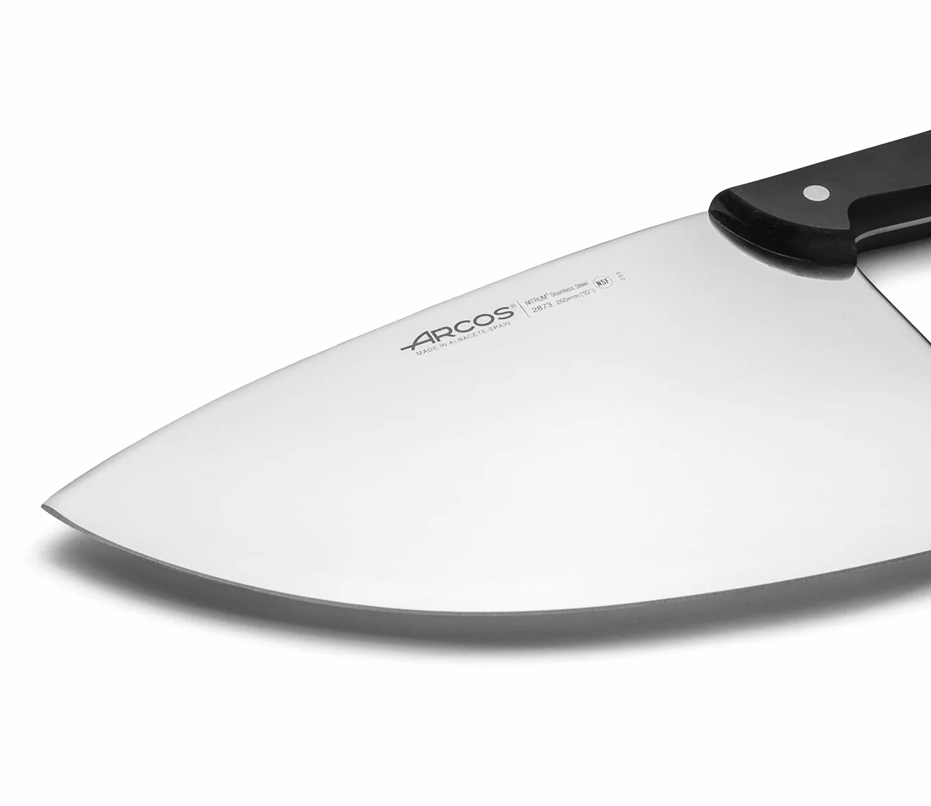 Arcos Seria Universal tasak rzeźniczy ostrze stal nierdzewna Nitrum 260 mm rękojeść POM czarny