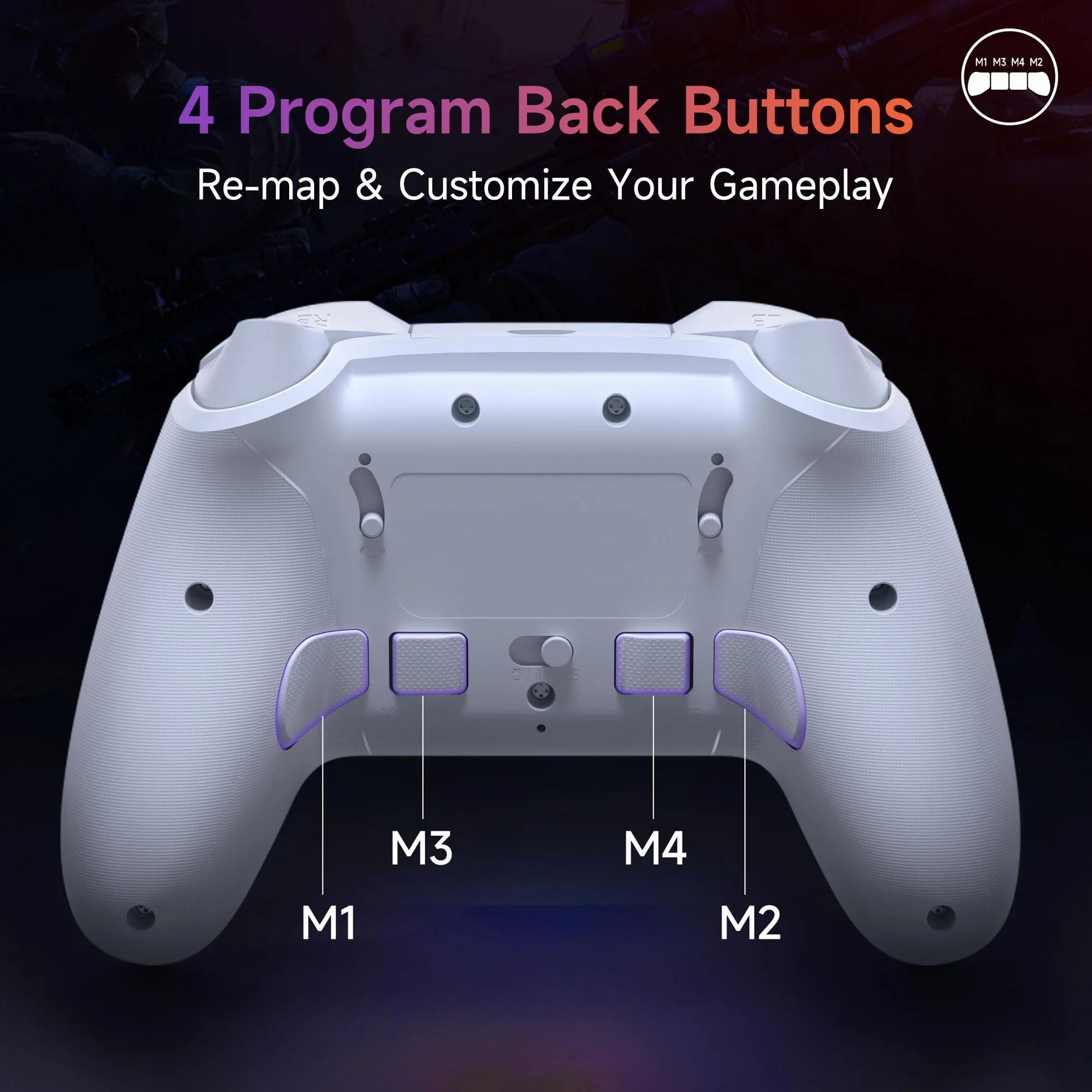 EasySMX X20 Bezprzewodowy Kontroler PC RGB Hall Joystick Trigger Bluetooth 1000mAh do PC/Switch/Android/iOS/Steam