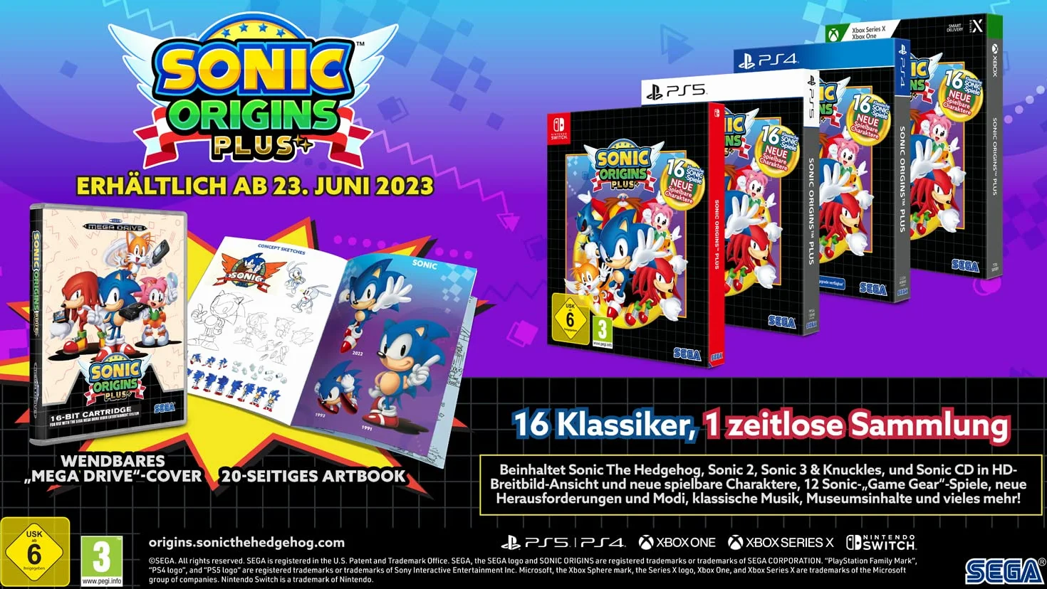 Sonic Origins Plus Limited Edition (XBox XONE/XBox Series X - XSRX)