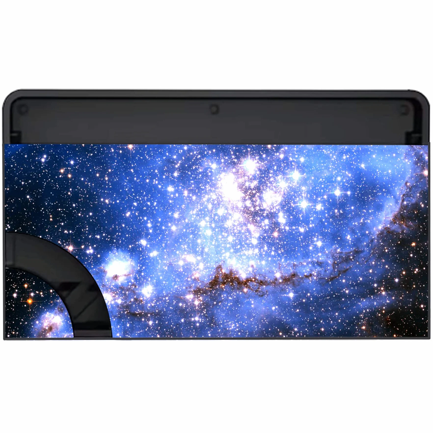 PlayVital Naklejka Skóry do Switch OLED Stickers Vinyl,Skórka Naklejki do Switch OLED Console & Joycon & Dock & Grip-Niebieska Galaktyka