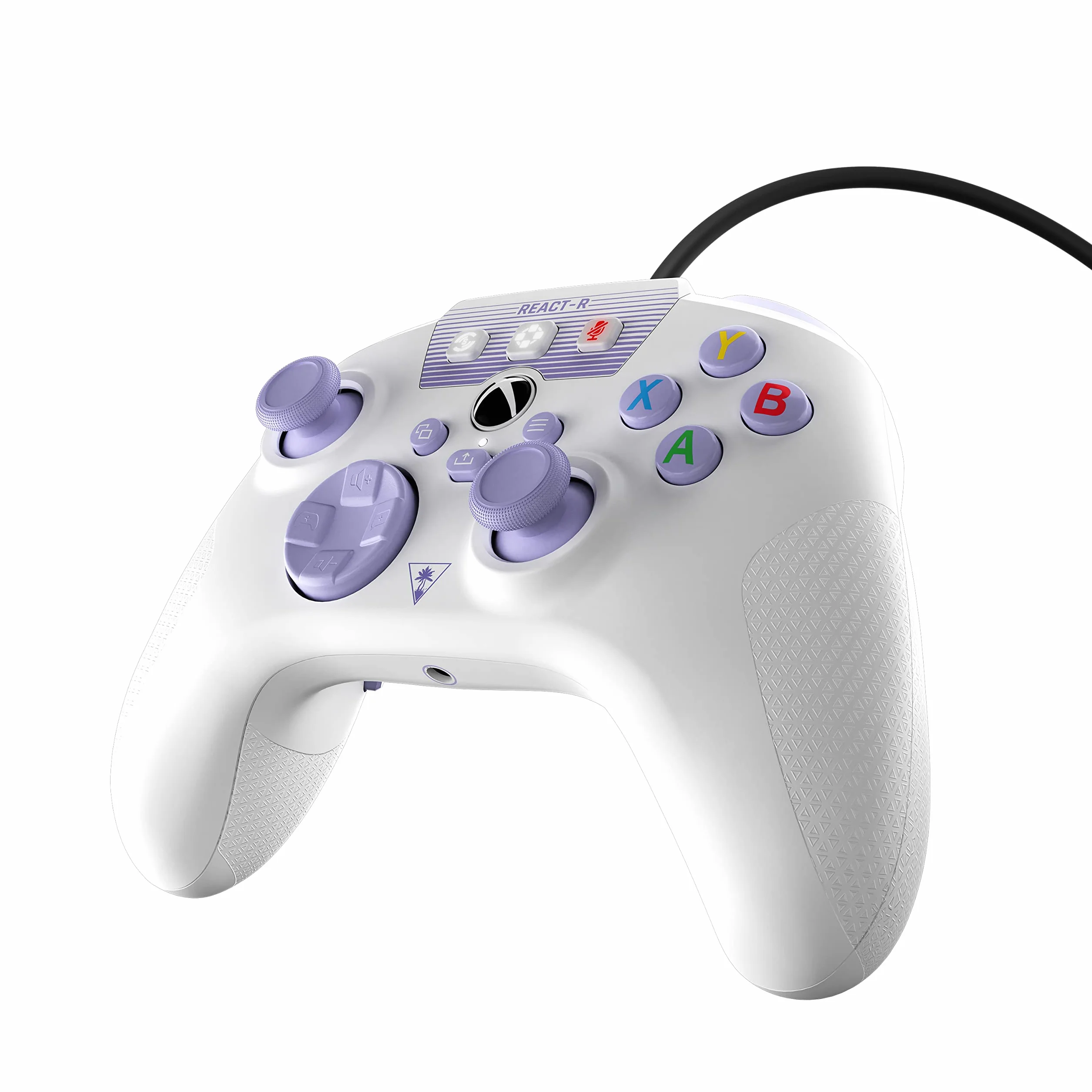 Turtle Beach REACT-R Kontroler – biały/fioletowy Xbox Series X, Xbox Series S & Xbox One | Windows 10 & 11, VelocityOne Rudder