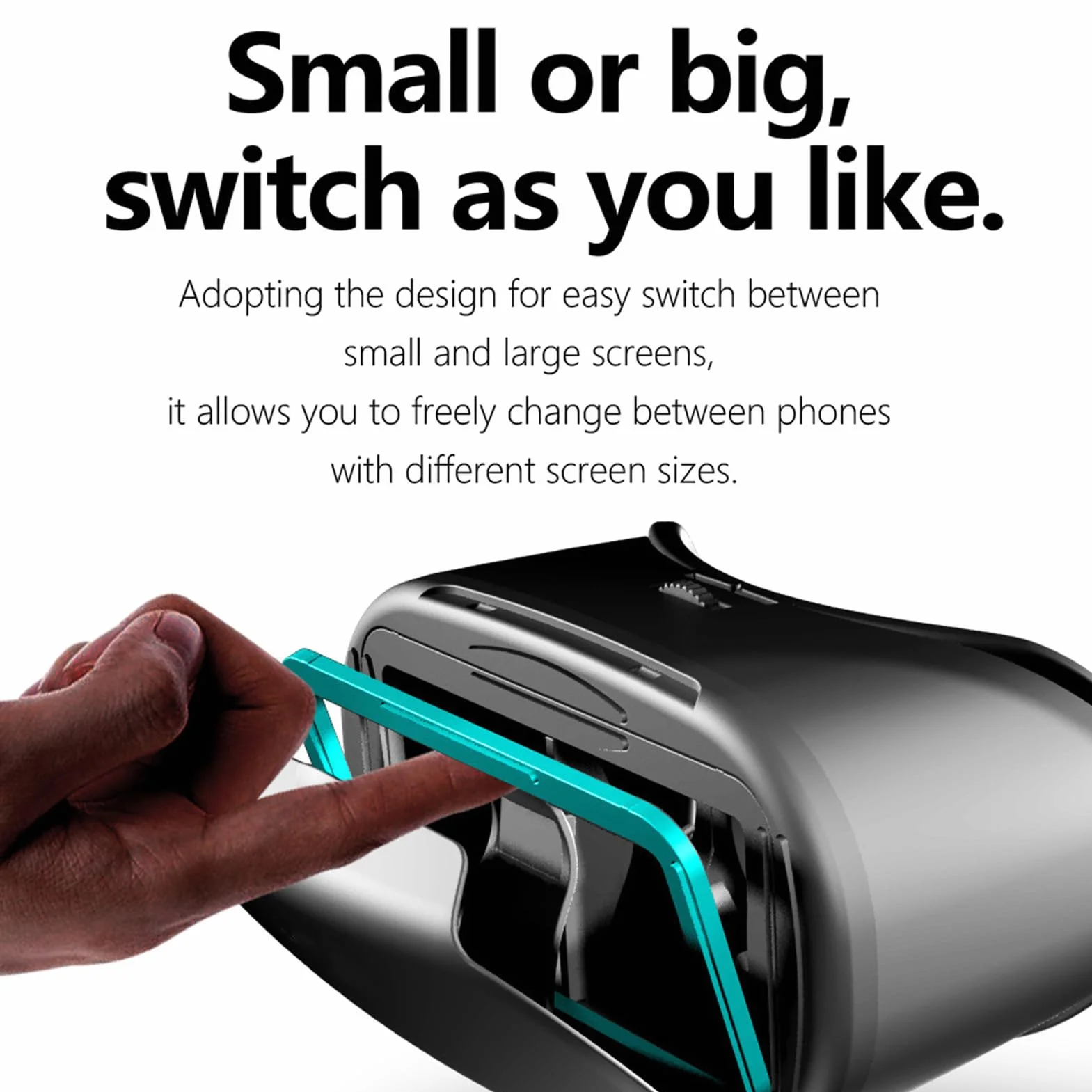 Zestaw Słuchawkowy VR do Telefonu, Gogle VR 3D, Odpowiedni dla Telefonów z Systemem IOS/Android o Przekątnej 5–7 Cali, Regulacja Odległości źrenic 58–75 Mm, Obsługa