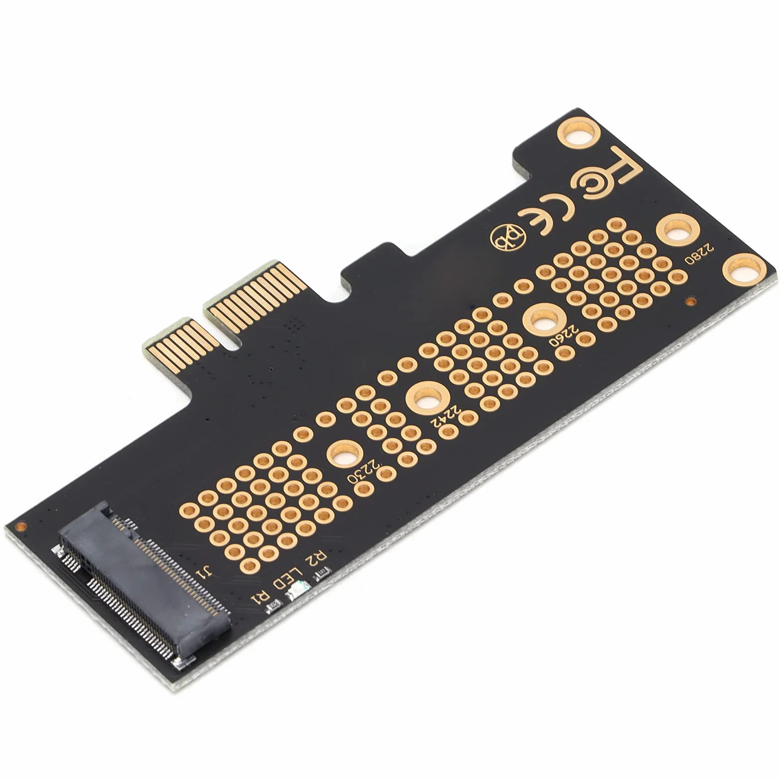 Konwerter Dysku Twardego PCIE X1/x4 na M.2 NGFF SSD Nvme, Karta Adaptera PCI Express do Dysku SSD 2230/2242/2260/2280 (PCIEx1)
