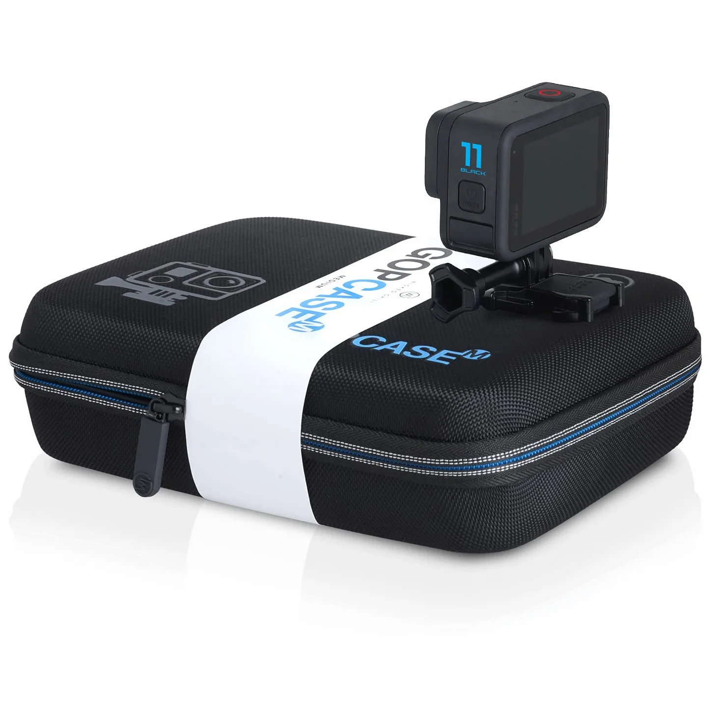 Wicked Chili GOP Case -M- pokrowiec odporny na działanie wody, kompatybilny z GoPro Hero 13 Black, 12, 11, 10, 9, torba ochronna, torba do kamery sportowej SJCAM, Akaso, Surfola (odporna na uderzenia
