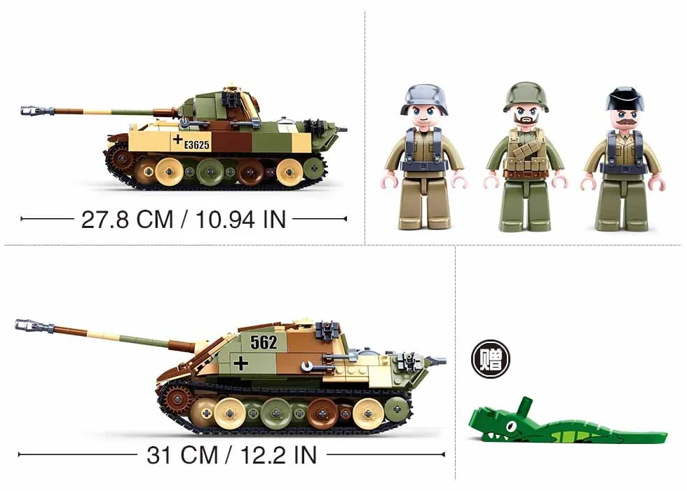 Sluban M38-B0859 Średni Czołg 2w1