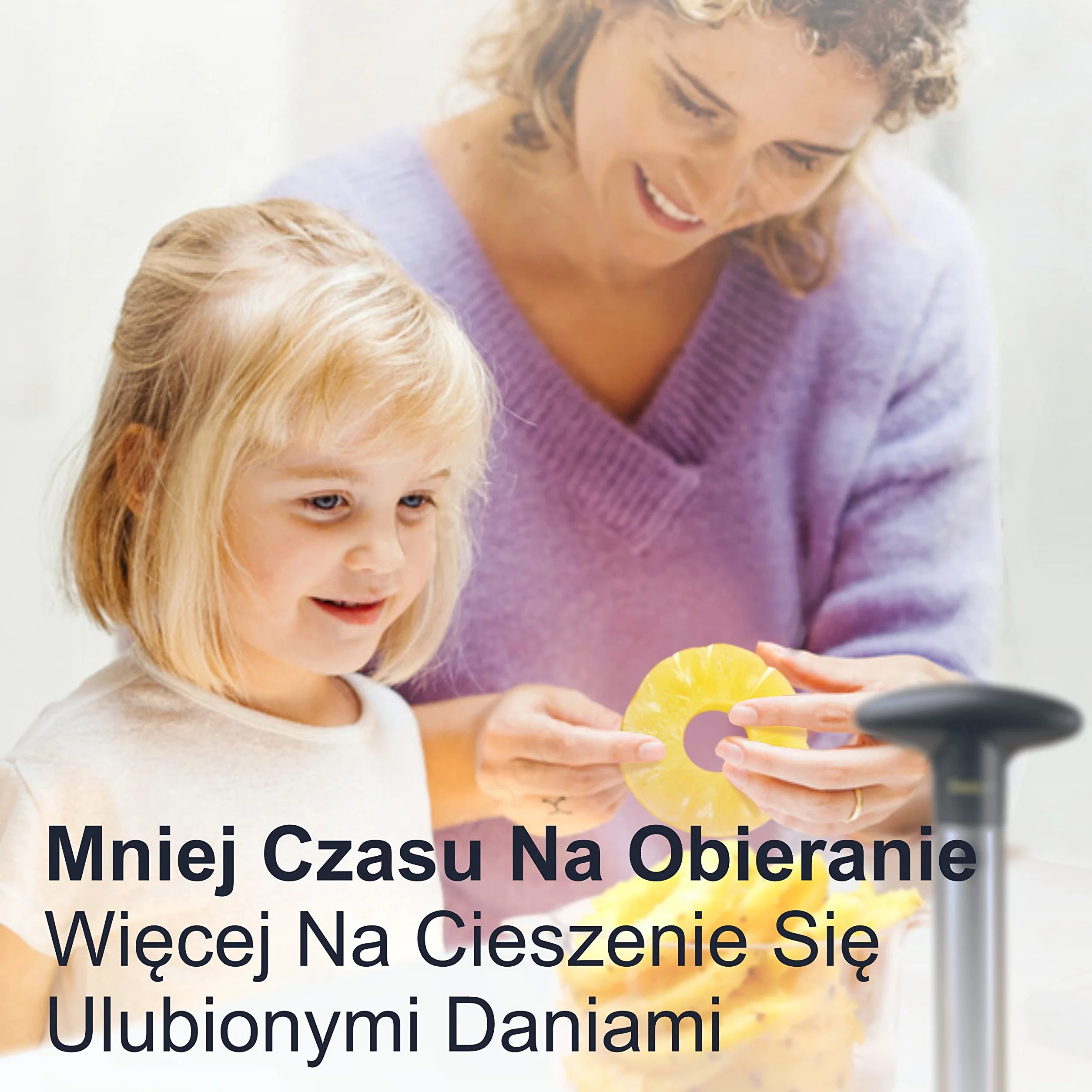 Deiss PRO Nóż do ananasa ze stali nierdzewnej 2 w 1, kroi i drąży ananasy