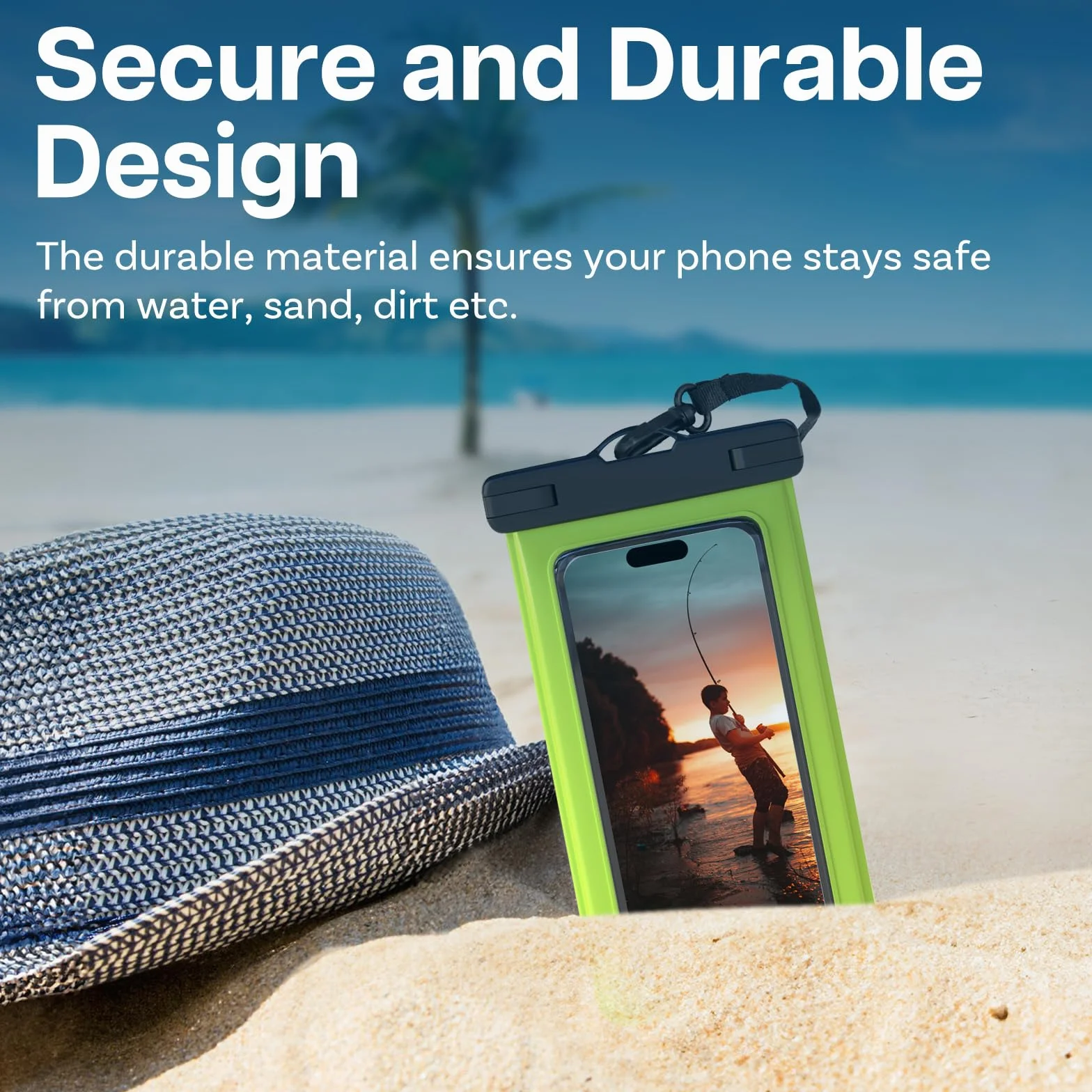 MMOBIEL Wodoodporne Etui na Telefon [3-pak]-Etui do 7 Cali na iPhone 17 16 15 14 Pro Max, Samsung Galaxy S26 S25 S24 Series itp.- Sucha Etui na Telefon ze Smyczą, Opaska -Czarny, Zielony, Pomarańczowy