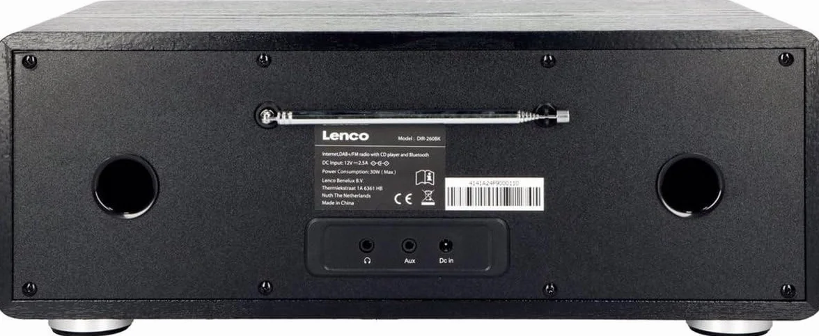 Lenco A004141 Radio Internetowe Bluetooth i WiFi, Czarny, 1 Sztuka