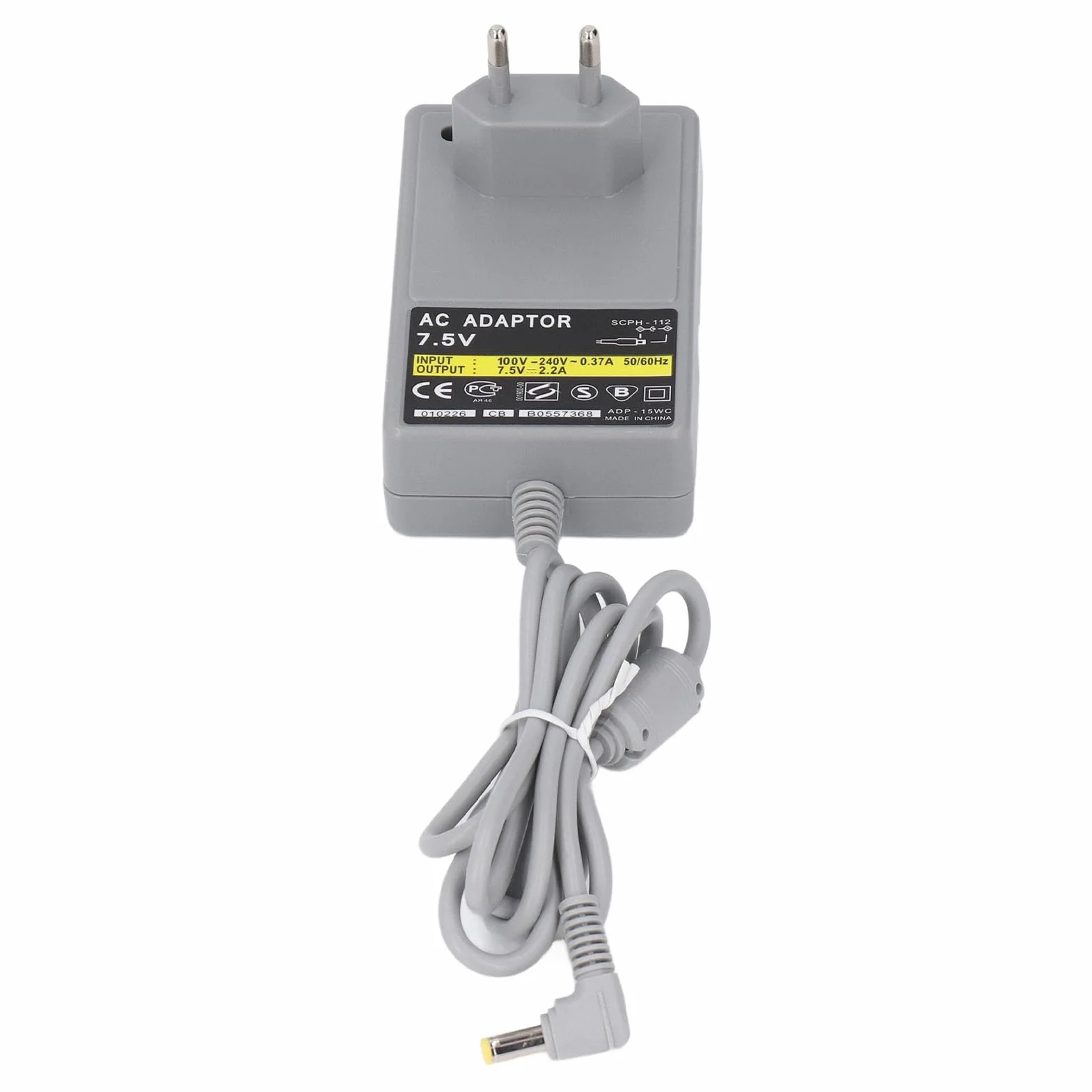 Ładowarka Zasilająca do PS1, Zasilacz Sieciowy 7,5 V Zasilacz ładowarki z Kablem ładującym, ładowarki ścienne do Konsoli PS One PS1, Wtyczka EU, 100 V do 240 V
