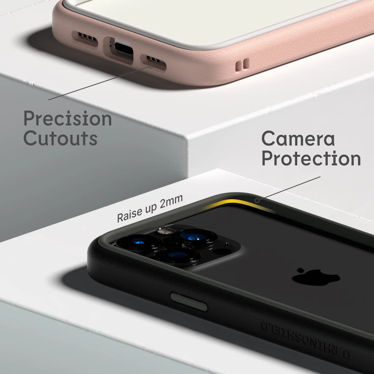 RhinoShield Etui na zderzak kompatybilny z [iPhone 13/13 Pro] | CrashGuard NX - amortyzująca osłona ochronna o smukłej konstrukcji 3,5 m/11 stóp ochrona przed upadkiem - grafitowa
