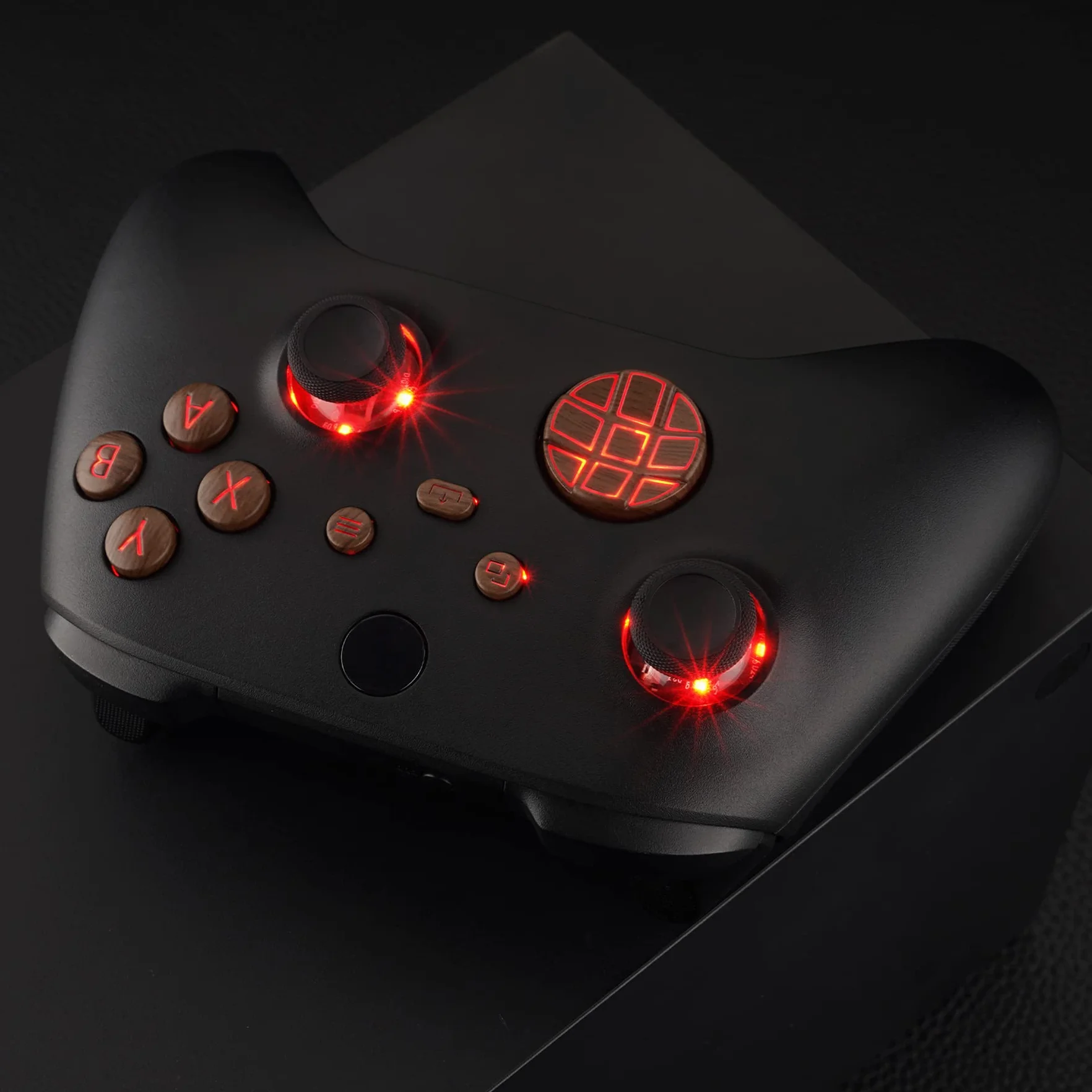 eXtremeRate Wielokolorowe przyciski LED do kontrolera Xbox Series X/S - 7 kolorów 9 trybów Zestaw