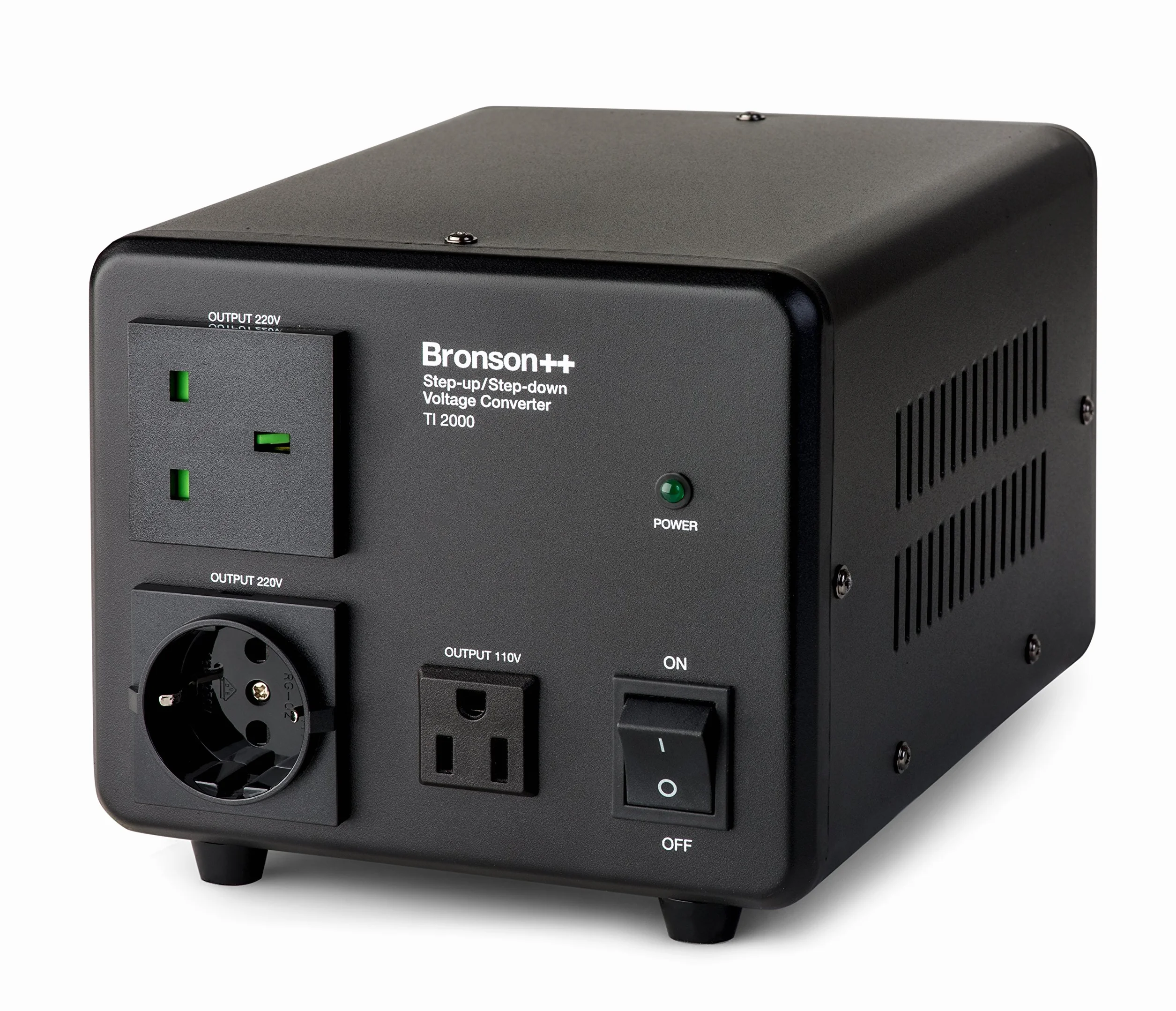 Bronson++ TI 2000 - Transformator 110 V USA Toroidalny 2000 Wat - WejÅ›cie/wyjÅ›cie 220V/110V Reversible Bronson 2000W