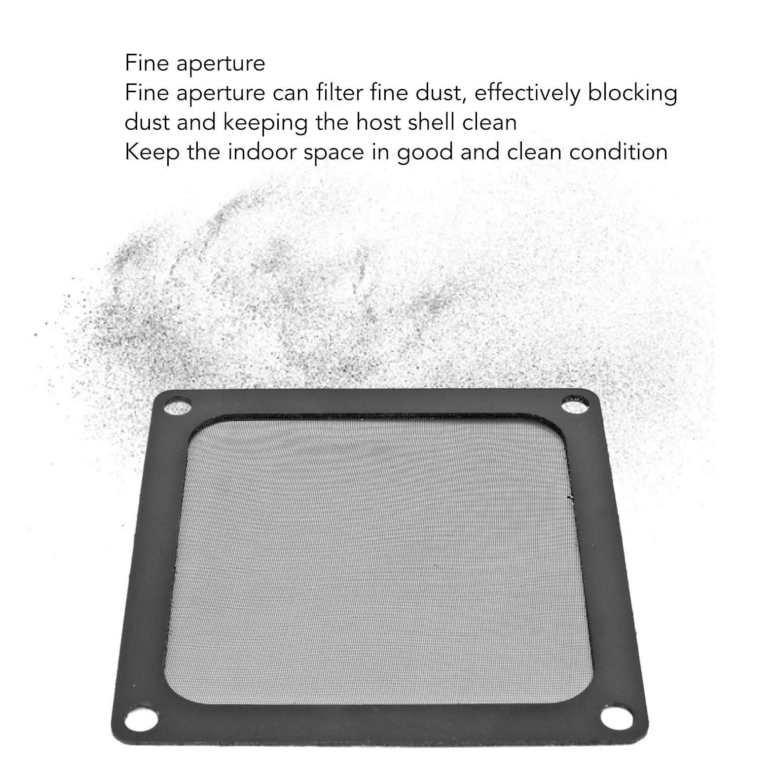 Obudowa Komputera PC Filtr Siatkowy, 5 szt. 80x80mm Wentylator Komputerowy Siatka Filtra Przeciwpyłowego Ramka Magnetyczna Odporna na Kurz Pokrywa Filtra Grille Czarny