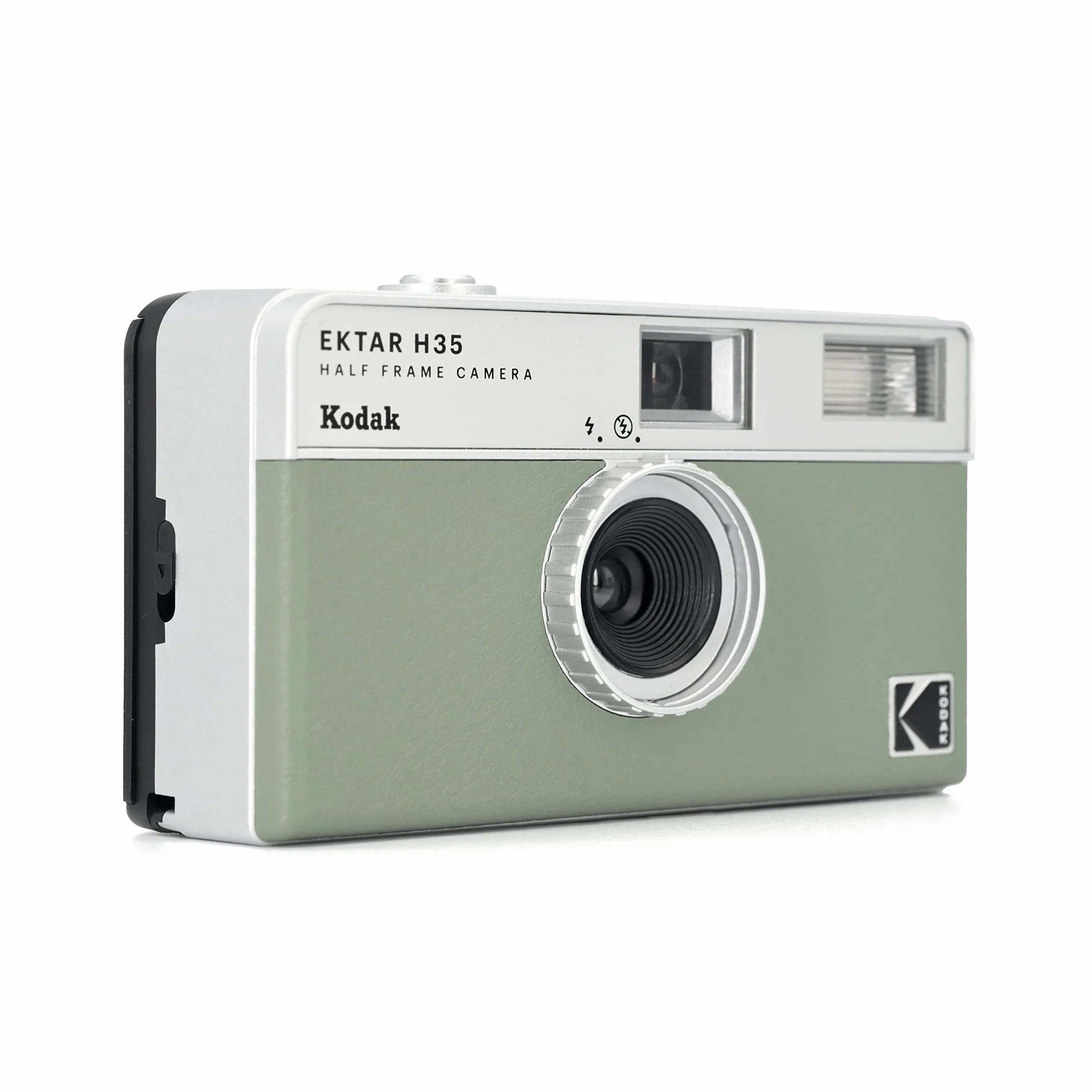 KODAK EKTAR H35 półramkowa kamera filmowa, 35 mm, wielokrotnego użytku, bez ostrości, lekka, łatwa w użyciu (szałwia) (folia i bateria AAA nie wchodzą w zakres dostawy)