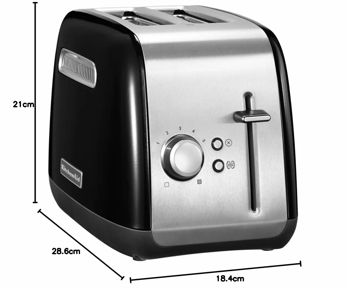 KitchenAid Classic toster na 2 kromki, 1,8 kg, czarny