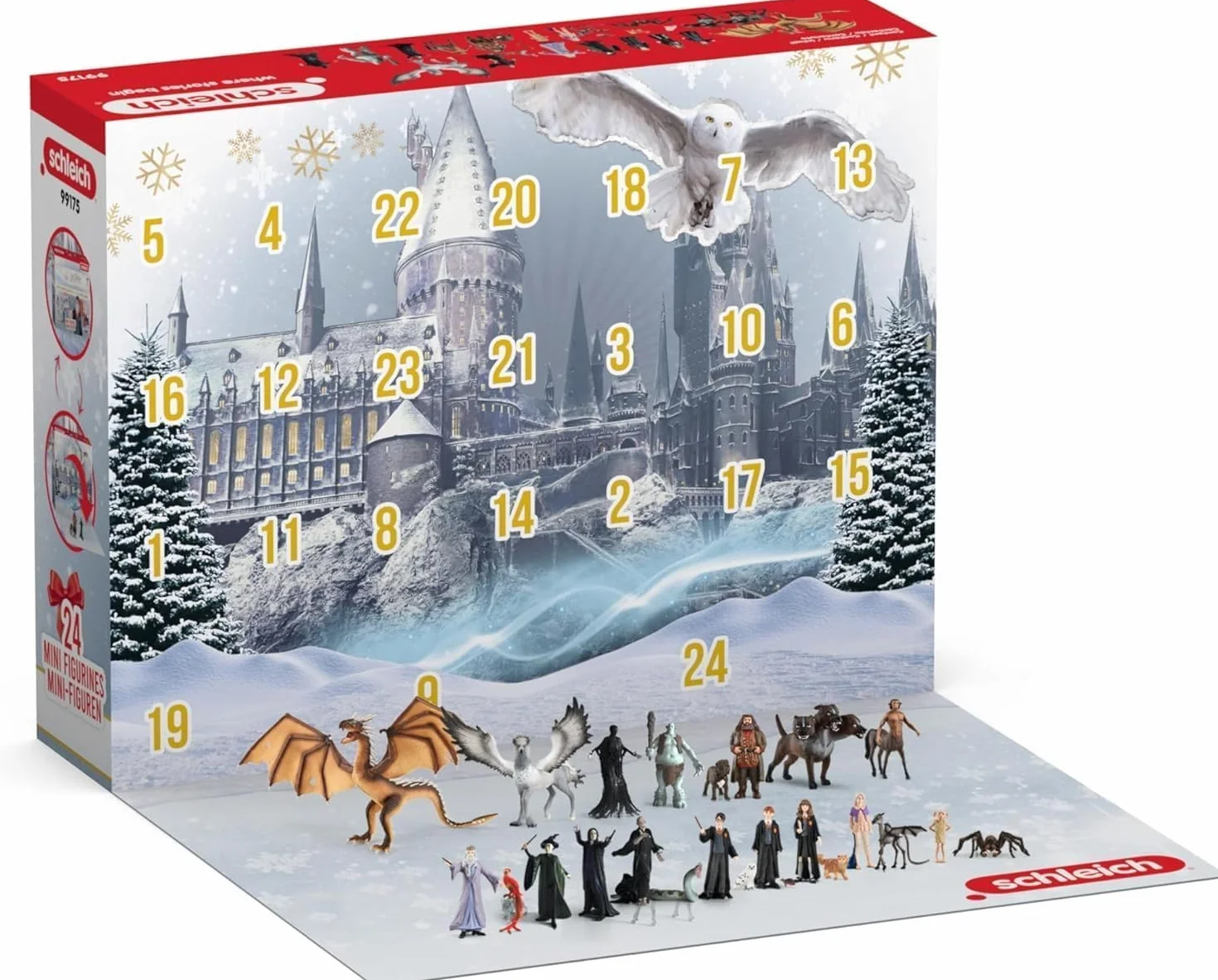 Schleich Harry Potter Kalendarz adwentowy 2025 – 99175 realistyczne figurki kolekcjonerskie 24 figurki prezent dla dzieci od 6 lat