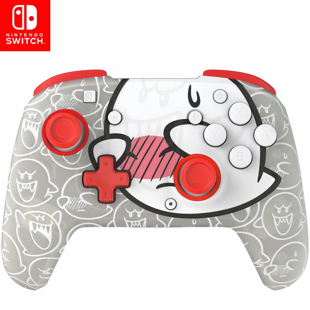 Nintendo Switch Rematch GLOW Wireless Controller Boo-Hoo Biały Czerwony 600mAh