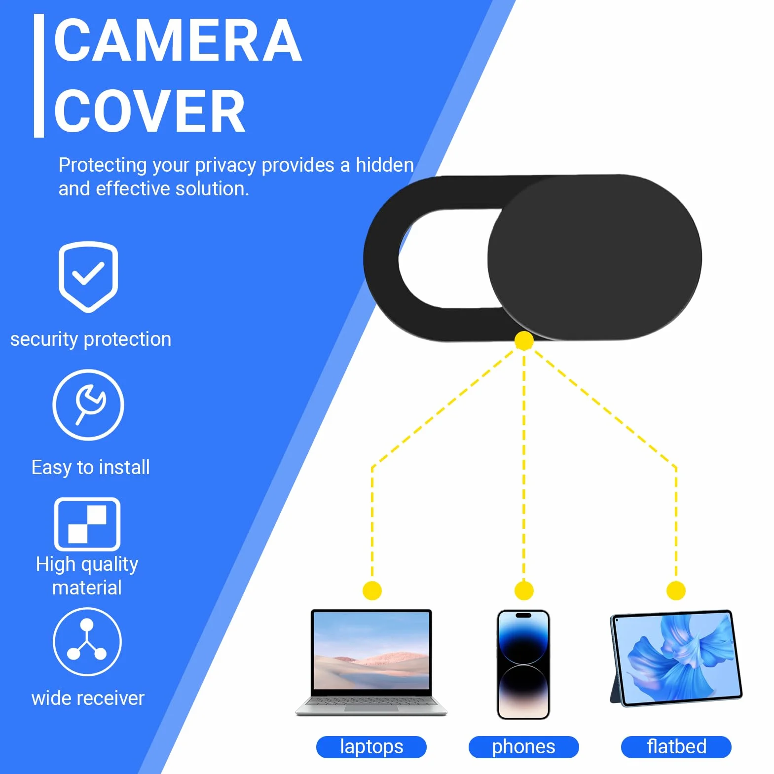 20 sztuk osłonek na kamerę internetową, ultra cienkie etui na kamerę internetową, ochrona prywatności, do komputera, laptopa, MacBook Pro, smartfona, PC, iPad Air, akcesoria do telefonów