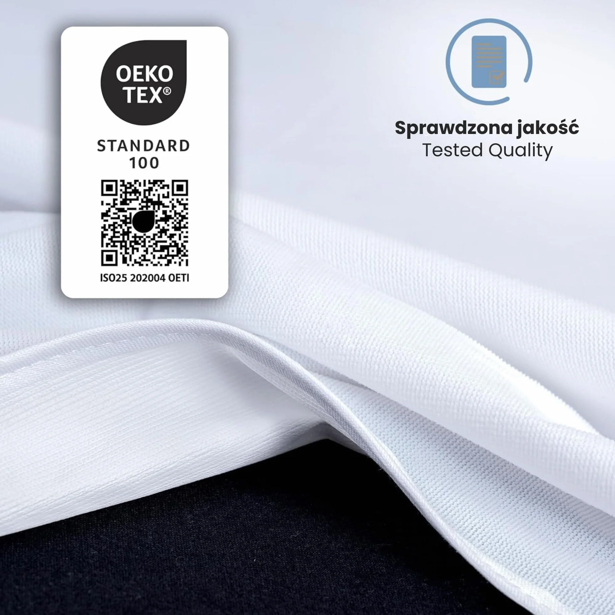 Komfortec Wodoszczelny ochraniacz na materac, 90 x 200 cm, bawełna, nakładka na materac, oddychająca nakładka na materac, bez ochrony materaca, podkładka pod nietrzymanie moczu, kolor biały