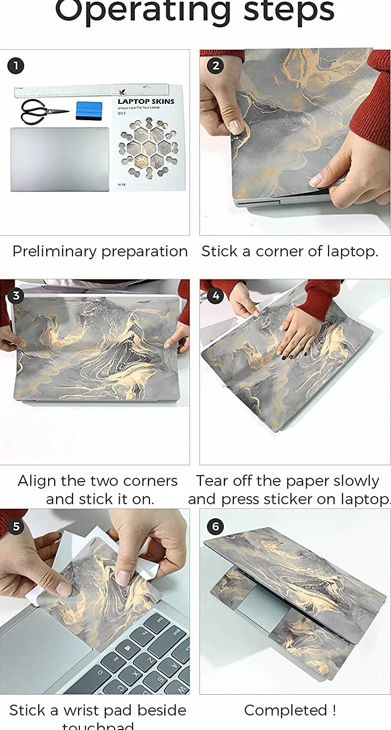 Naklejka na laptopa 13" 13,3" 14" 15" 15,4" 15,6 cala laptop Vinyl Skin Sticker Cover Art Decal Protector Notebook PC (Snow Scene)