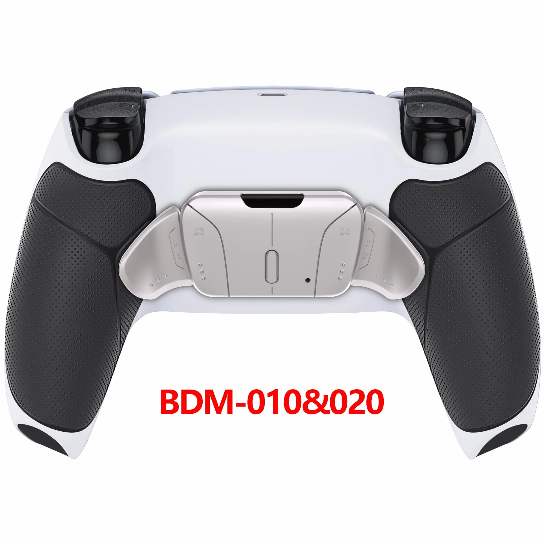 eXtremeRate Programowalny RISE4 Remap Kit Metal dla ps5 BDM 010/020 Controller,Powłoka Cover&4 Powrót Przyciski Metal&Upgrade Board dla ps5 Controller(Bez Controller)-Bialy&Czarny