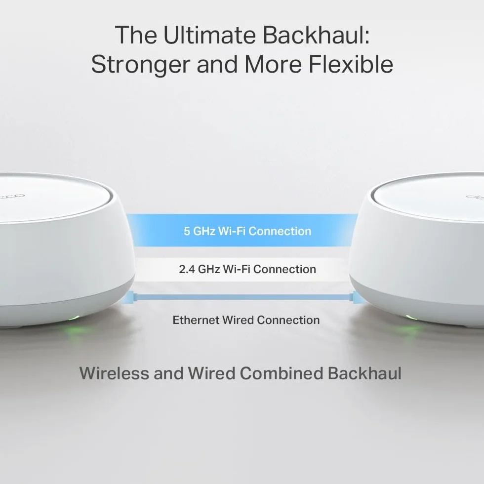TP-Link WiFi 7 Deco BE25(1-pack) Mesh WiFi, BE3600Mbps Dual-Band, roouter, AP, 2 porty Ethernet 2,5 Gb/s, 4 anteny wewnętrzne, MLO, AI-Roaming, HomeShield, współpracuje z każdym ISP, modemem i Alexą