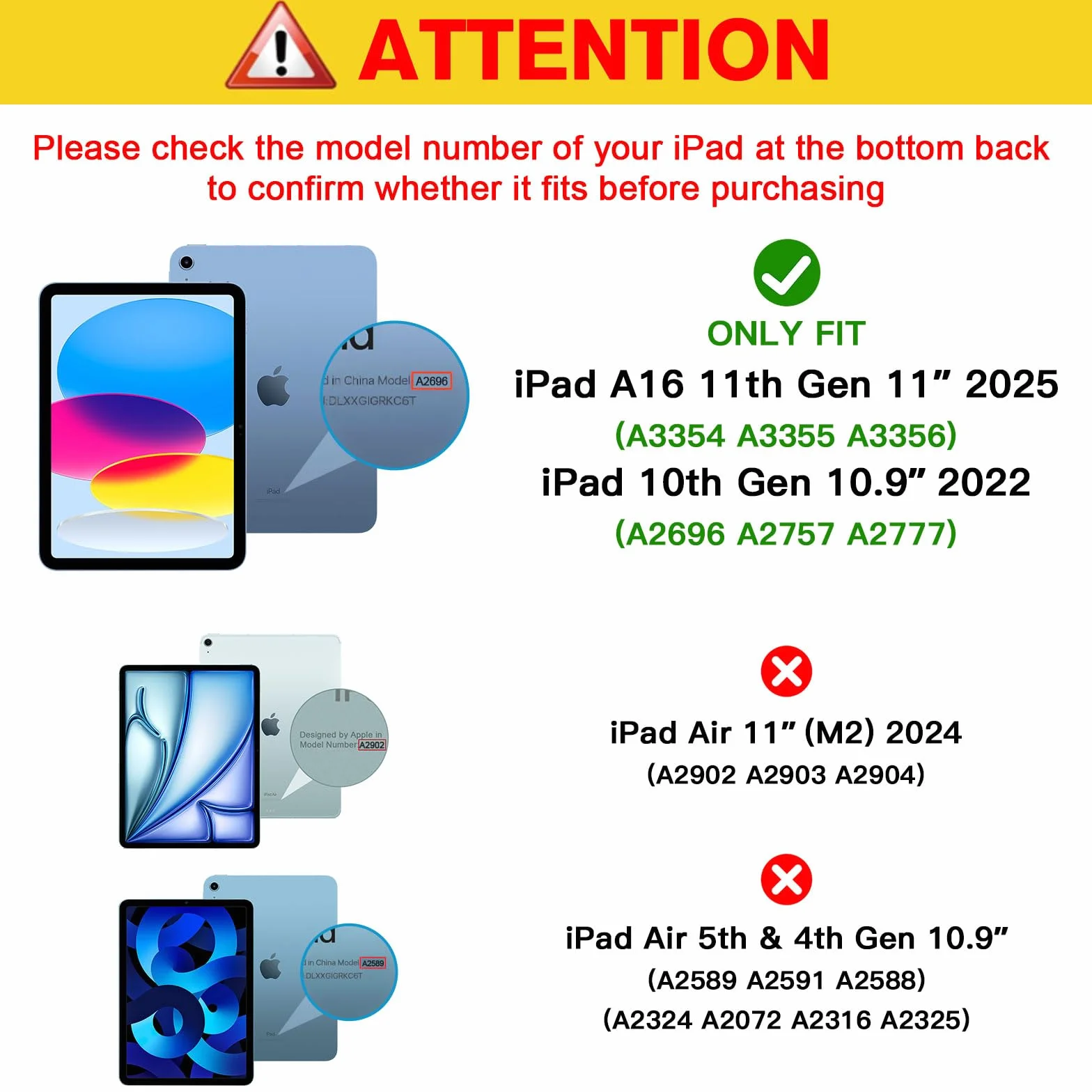 ProCase iPad 10 Generation 10,9 cala folia 2 sztuki, szkło hartowane iPad 10 (A2696 A2757 A2777) twardość 9H, odporna na zarysowania