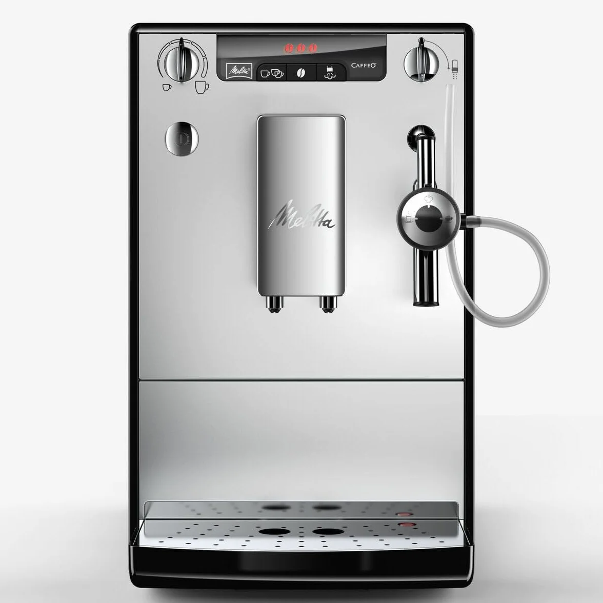 Melitta SOLO & Perfect Milk E957-103, w pełni automatyczny ekspres do kawy Bean to Cup, automatyczny ekspres do cappuccino, srebrny