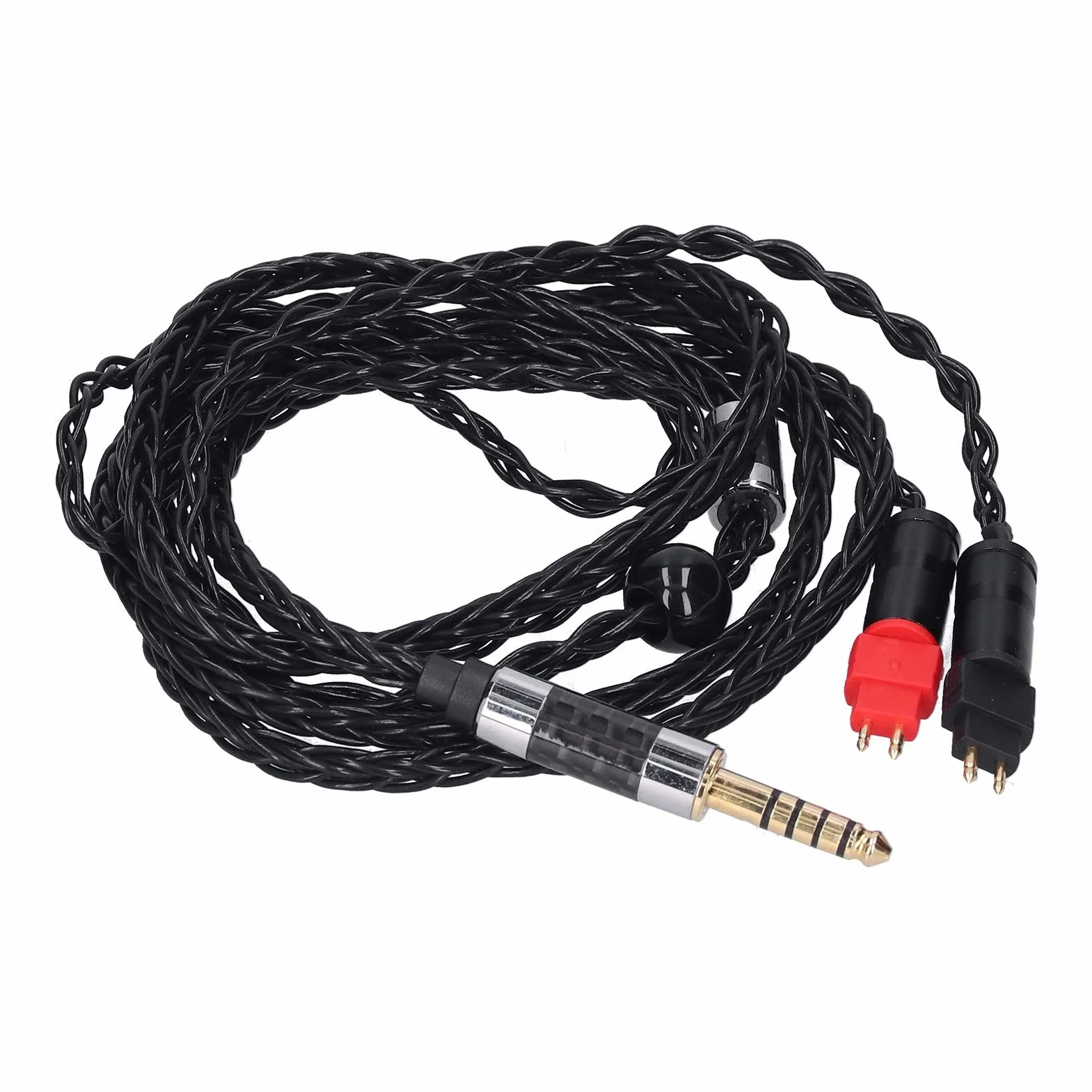 Hd600 nauszniki zrównoważony kabel 4,4 mm metalowa podwójna igła 8 rdzeń Occ Srebrny platerowany dla Hd600 Hd580