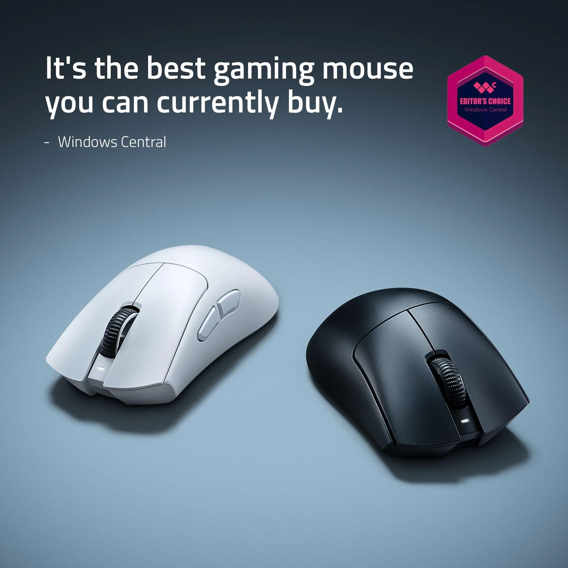 Razer DeathAdder V4 Pro - ultralekka bezprzewodowa ergonomiczna mysz sportowa - 56 g - 2,4 GHz Hyperspeed - czujnik Focus Pro 45K - 8K Hz Polling - przełączniki optyczne Gen-4 - PC/Mac | Czarny