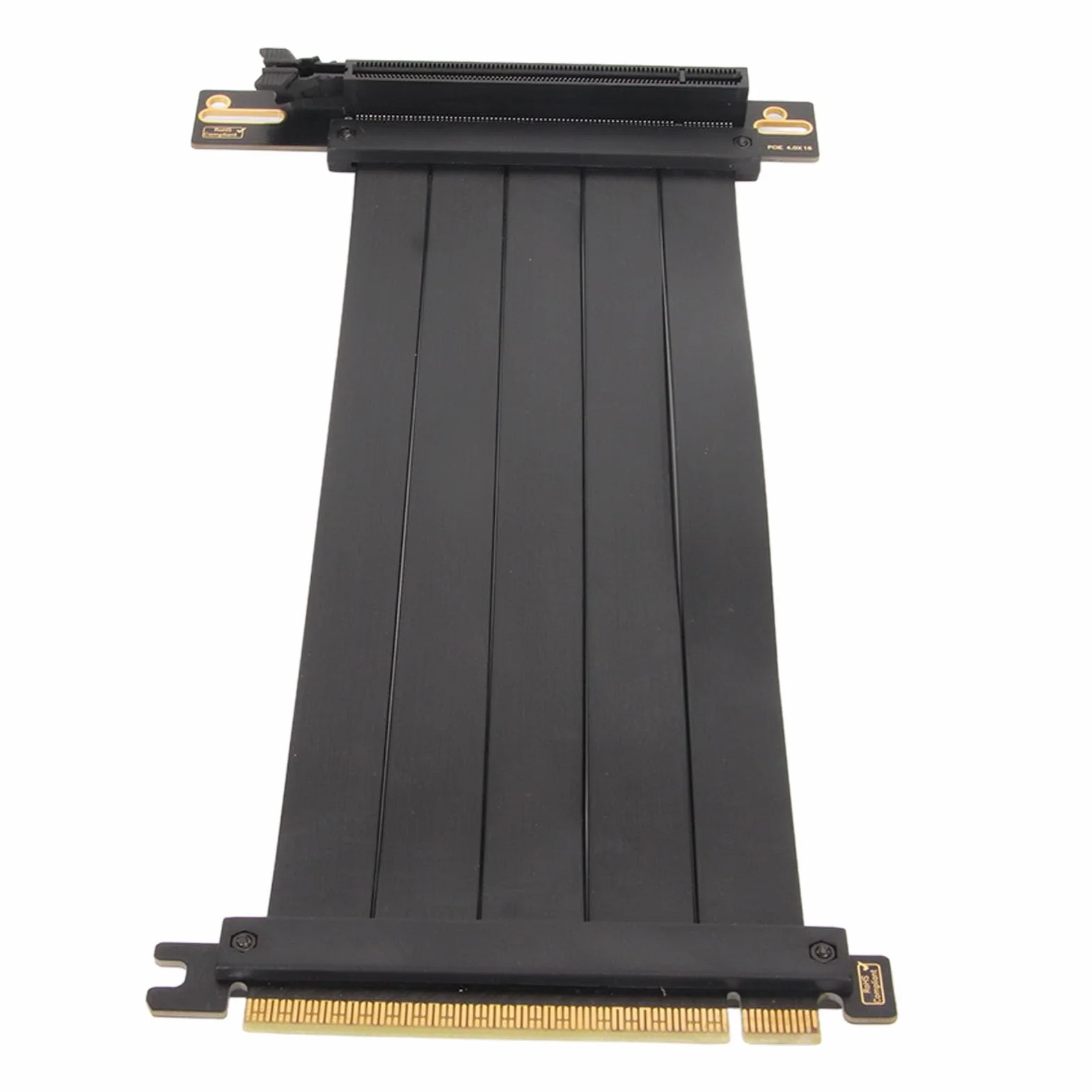 Kabel Riser PCIE 4.0, do RTX 4090 RX 7000 Czarny, 16x Ekranowany, Szybki, Elastyczny Kabel Riser GPU 90 Stopni, z Portem PCI Express (-2612230164016)