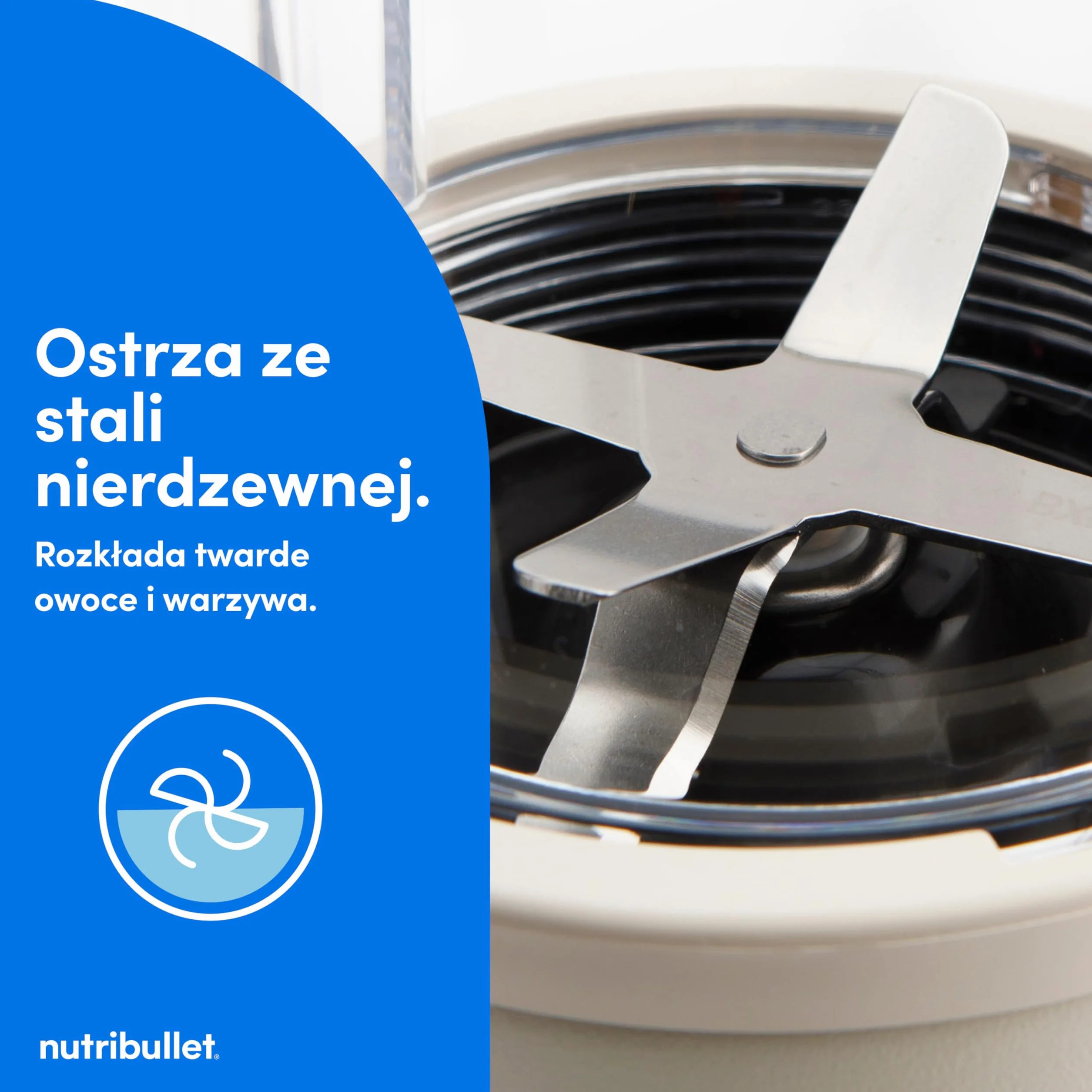 Nutribullet Pro 900 Blender Wielofunkcyjny Smoothie Ekstraktor Owoców Warzyw 900W Szary NB904MASN