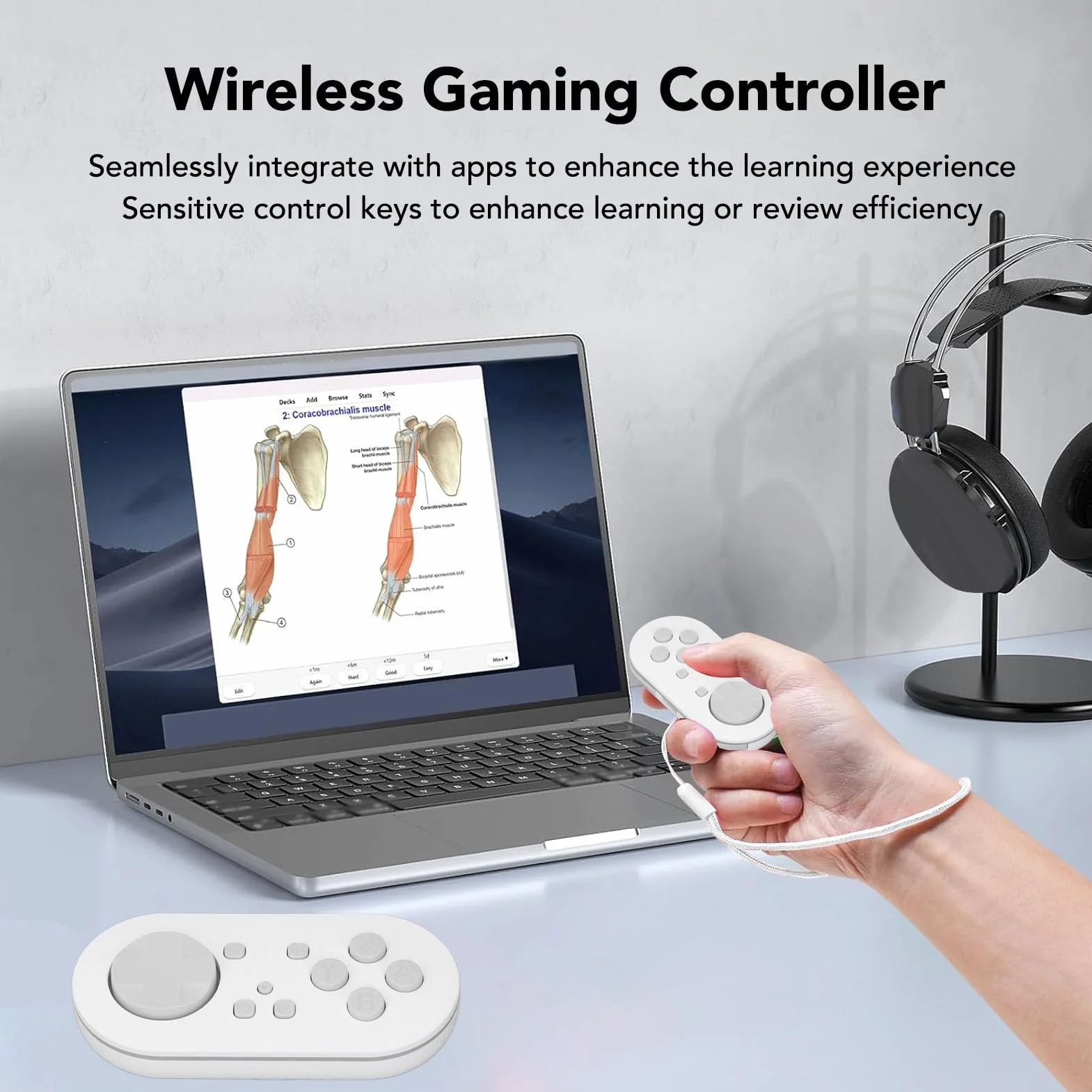 Naroote Przenośny Kontroler dla Kontrolera Aplikacji Anki Wireless dla Przełącznika (WHITE)