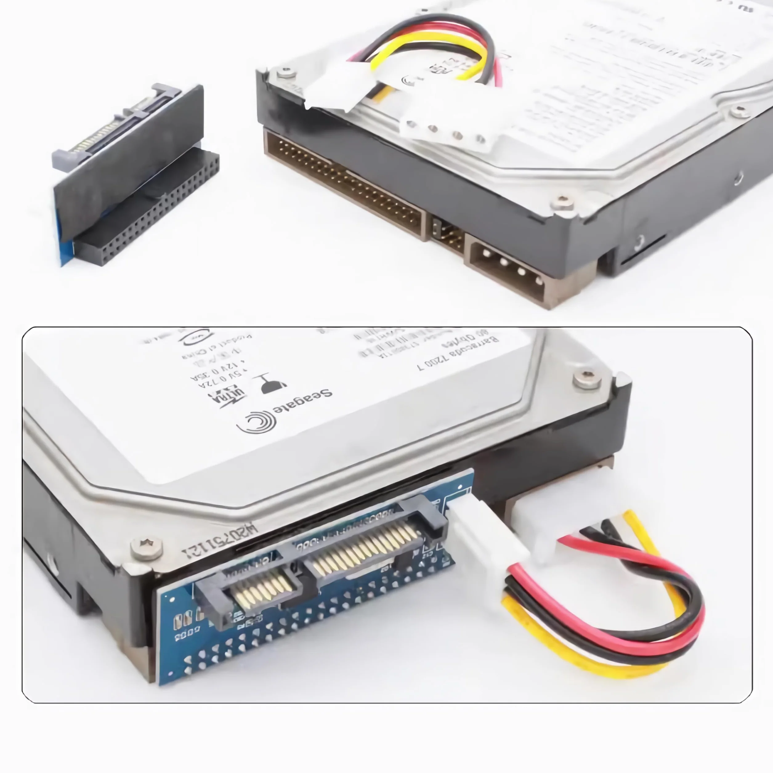 F40S konwerter IDE/PATA na SATA, dysk twardy 40-pinowy IDE do gniazda SATA, konwerter PCBA