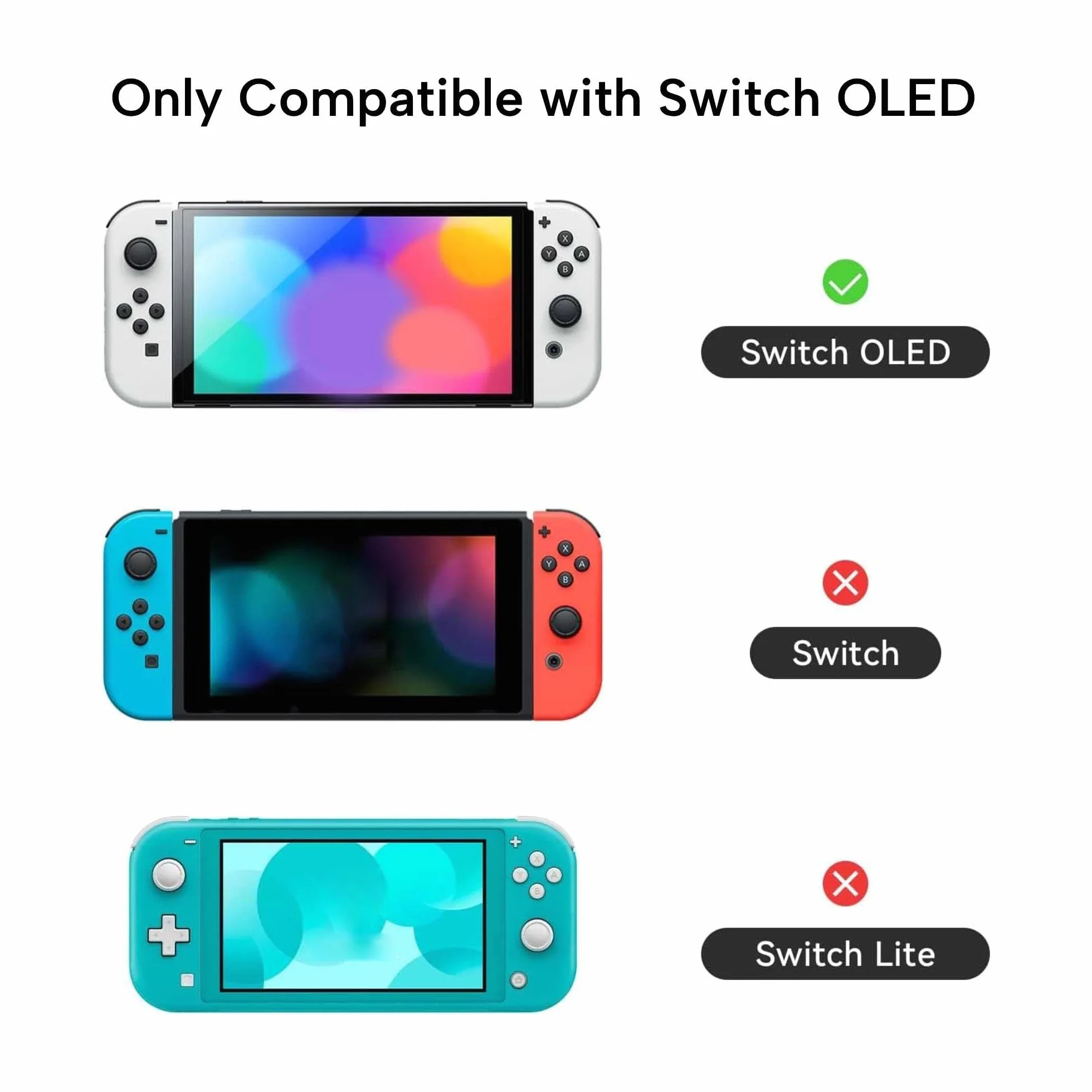 GeekShare Śliczne pluszowe etui ochronne kompatybilne z konsolą Switch OLED - amortyzujące wstrząsy i odporne na zarysowania etui do przełącznika OLED - pluszowy miś