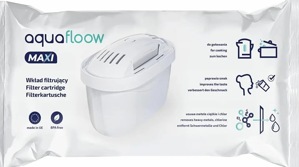 Aquafloow Wkład filtrujący do wody kompatybilny z Brita Maxtra, DAFI Unimax, 10szt