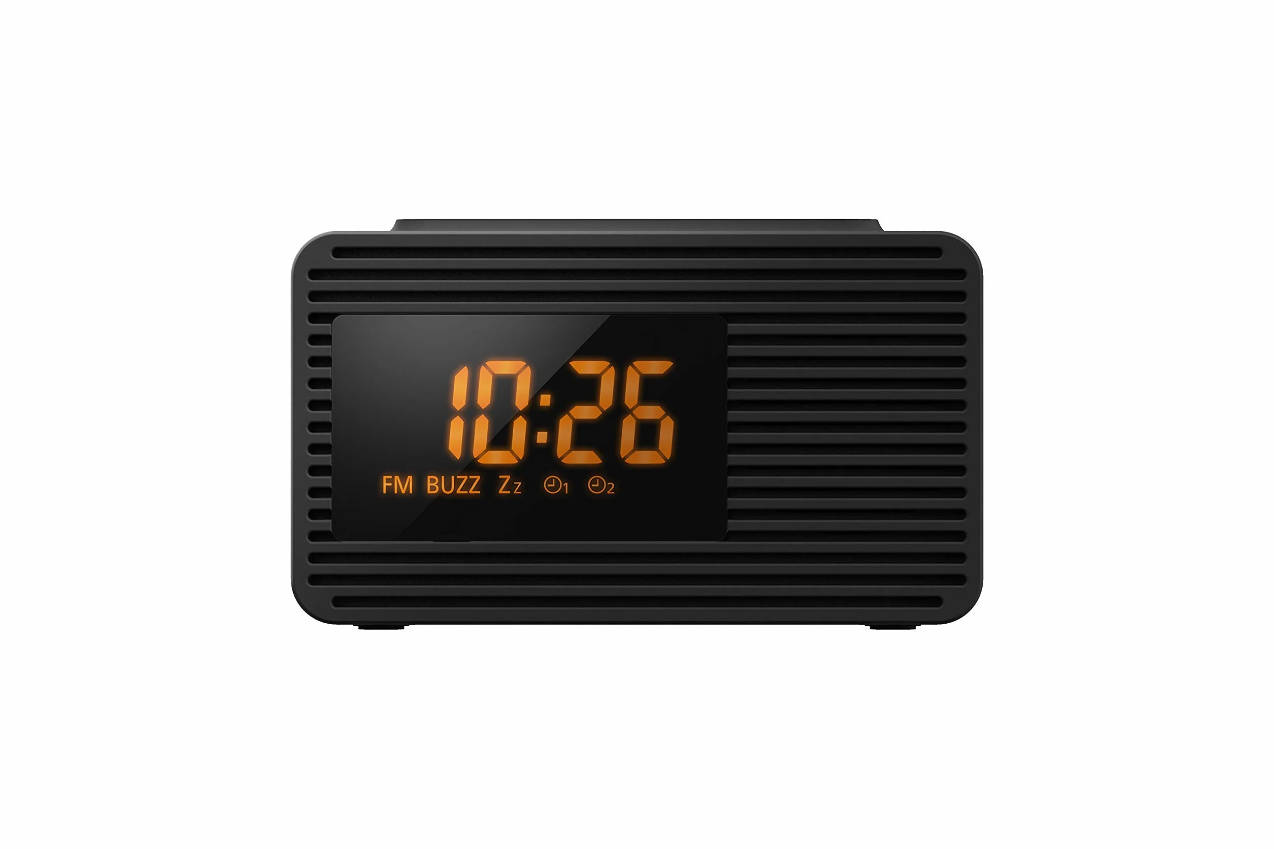 Panasonic RC-800 radio FM z budzikiem (możliwość zapisania 10 stacji, duży wyświetlacz, funkcje timera, pełnozakresowy głośnik o średnicy 5cm), czarne