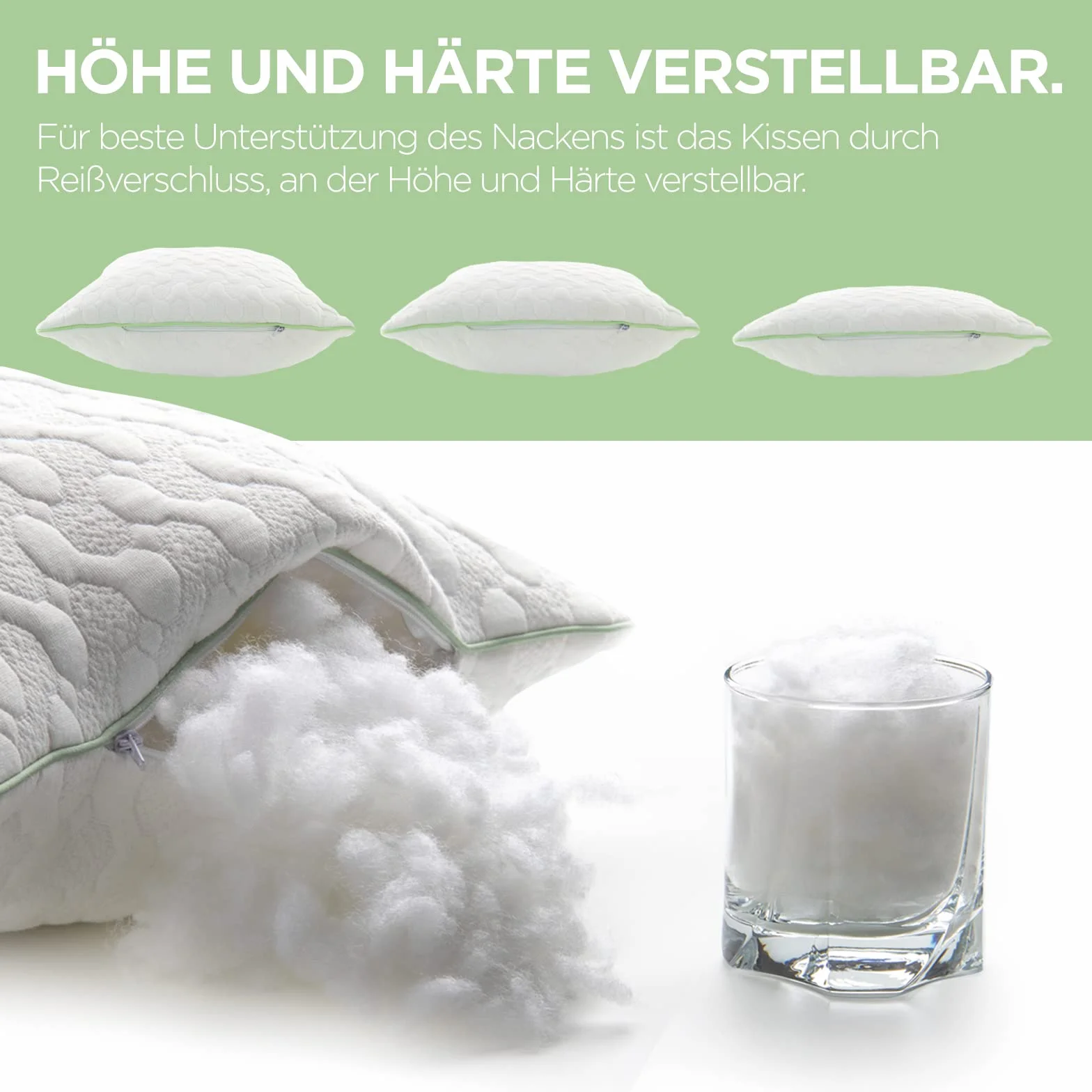 Poduszka Aloe Vera 40 x 80 – przewiewna, do spania na boku