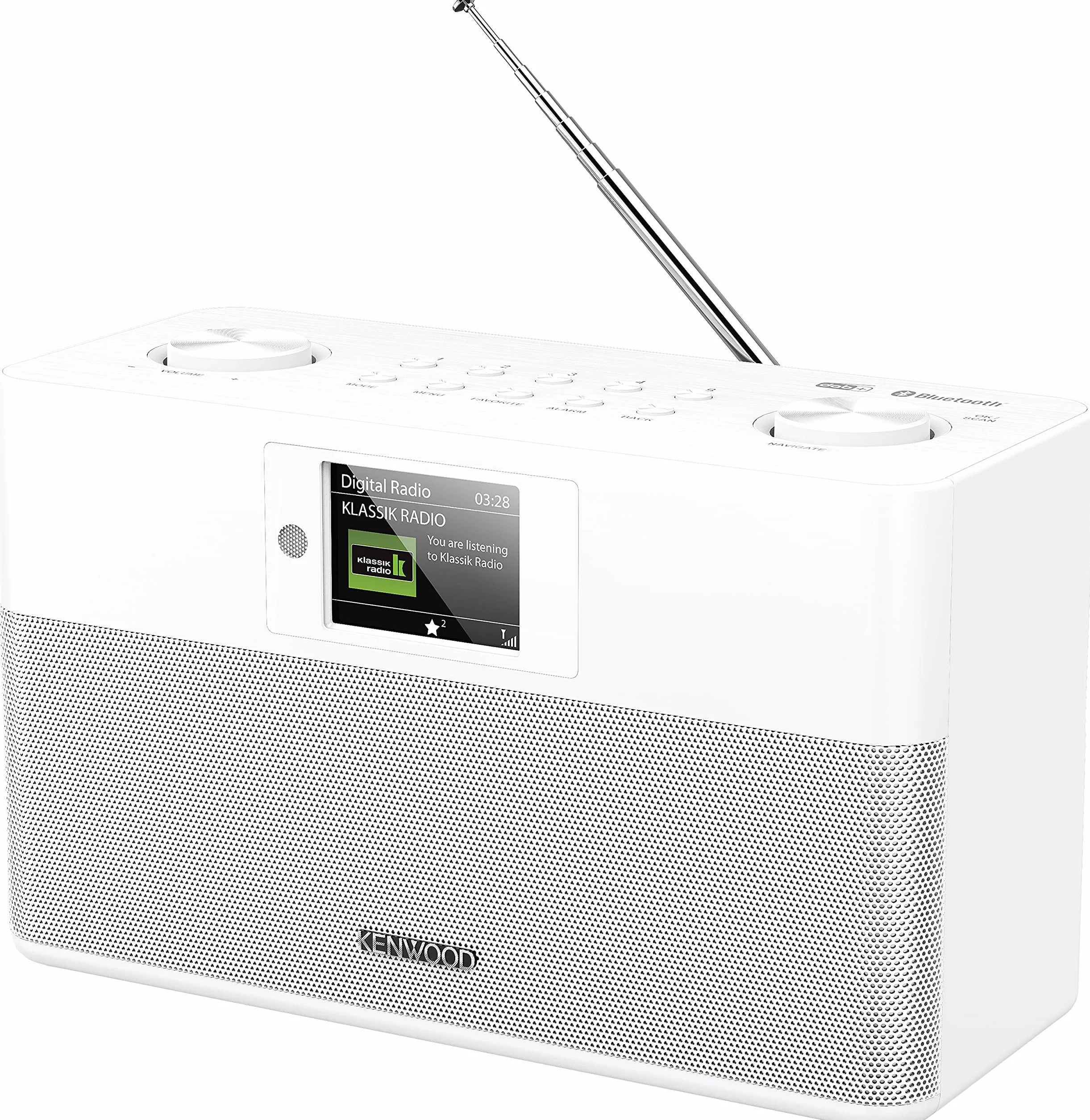 Kenwood CR-ST80DAB-W Głośnik Bluetooth, Biały, 2 x 10 W
