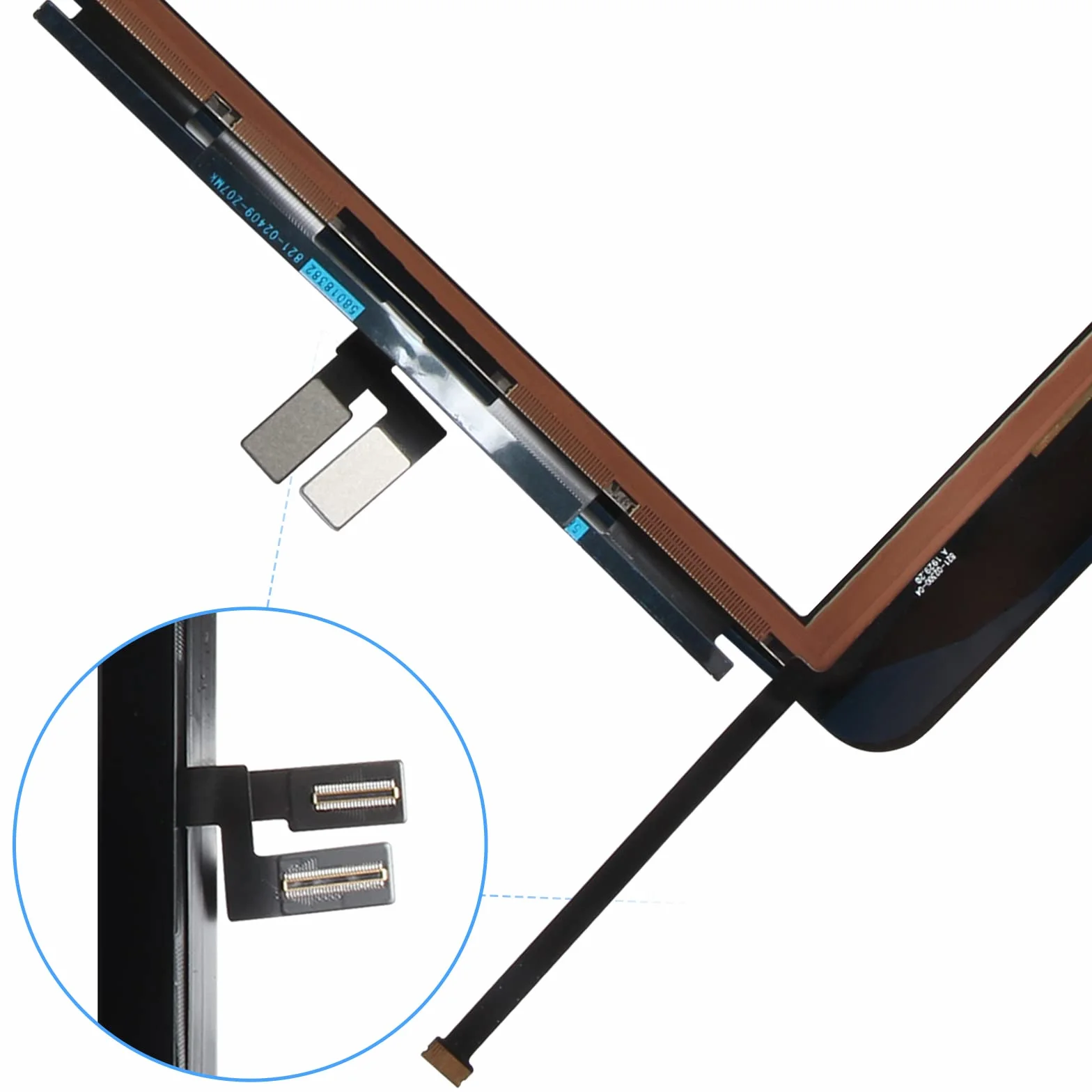 Ekran dotykowy dla iPad 7 2019 iPad 8 2020 Digitizer Ekran Dotykowy dla iPad7 iPad8 Wymiana Ekranu dla iPad A2197 A2198 A2200 A2270 A2428 A2429 A29 2430 EU z Narzędziami(z Domu Przycisk,Nie