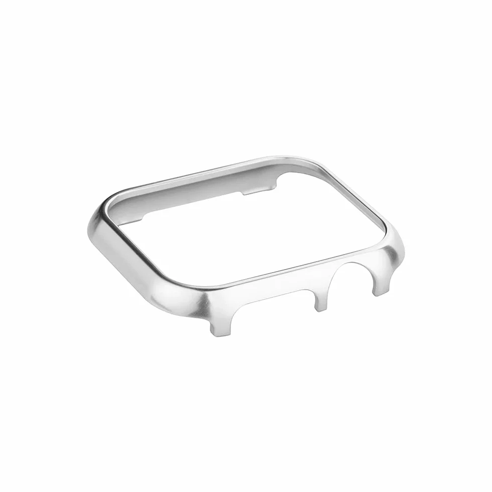 Etui ochronne do iWatch Series 6, 40 mm, błyszczące, metalowe etui ze stali nierdzewnej, odporne na uderzenia, etui typu bumper, ultra cienkie, kompatybilne z Apple Watch 40 mm Series 4 / 5 6 SE