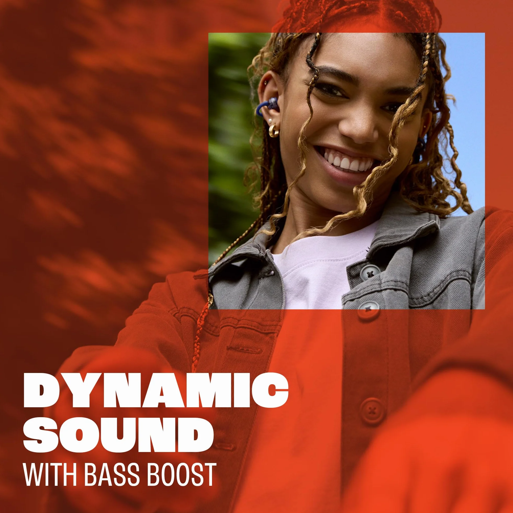 JBL Soundgear Clips True Wireless słuchawki o otwartej konstrukcji, SonicArc Design, do 32 godzin działania, odporne na wodę i kurz IP54, technologia JBL OpenSound, Ghost Black