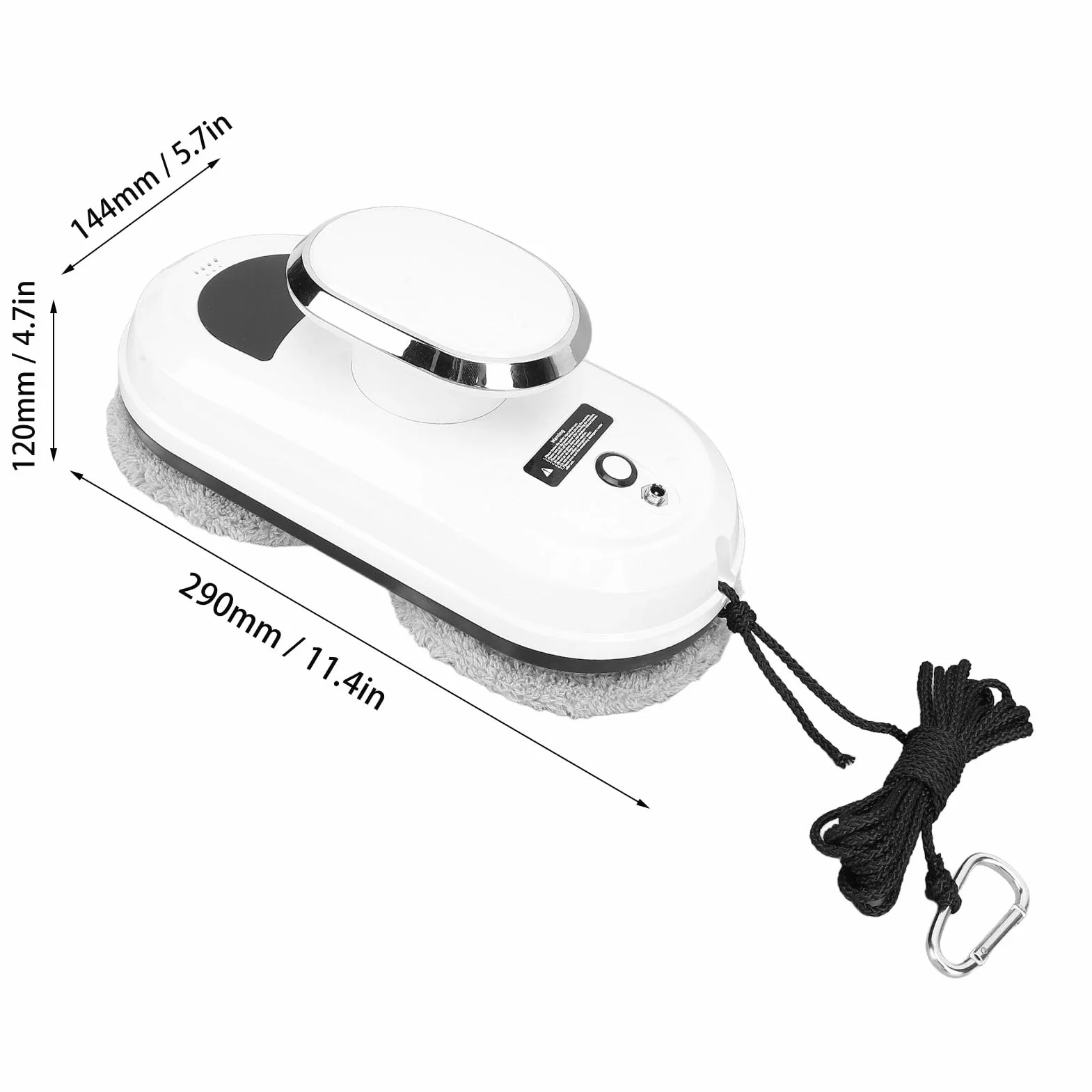 Robot do Czyszczenia Okien, Automatyczny Odkurzacz do Okien z Inteligentnym Planowaniem Ścieżki i Mocą Ssania 5600 Pa Zdalnie Sterowana Myjka do Okien Wewnętrznych i Zewnętrznych