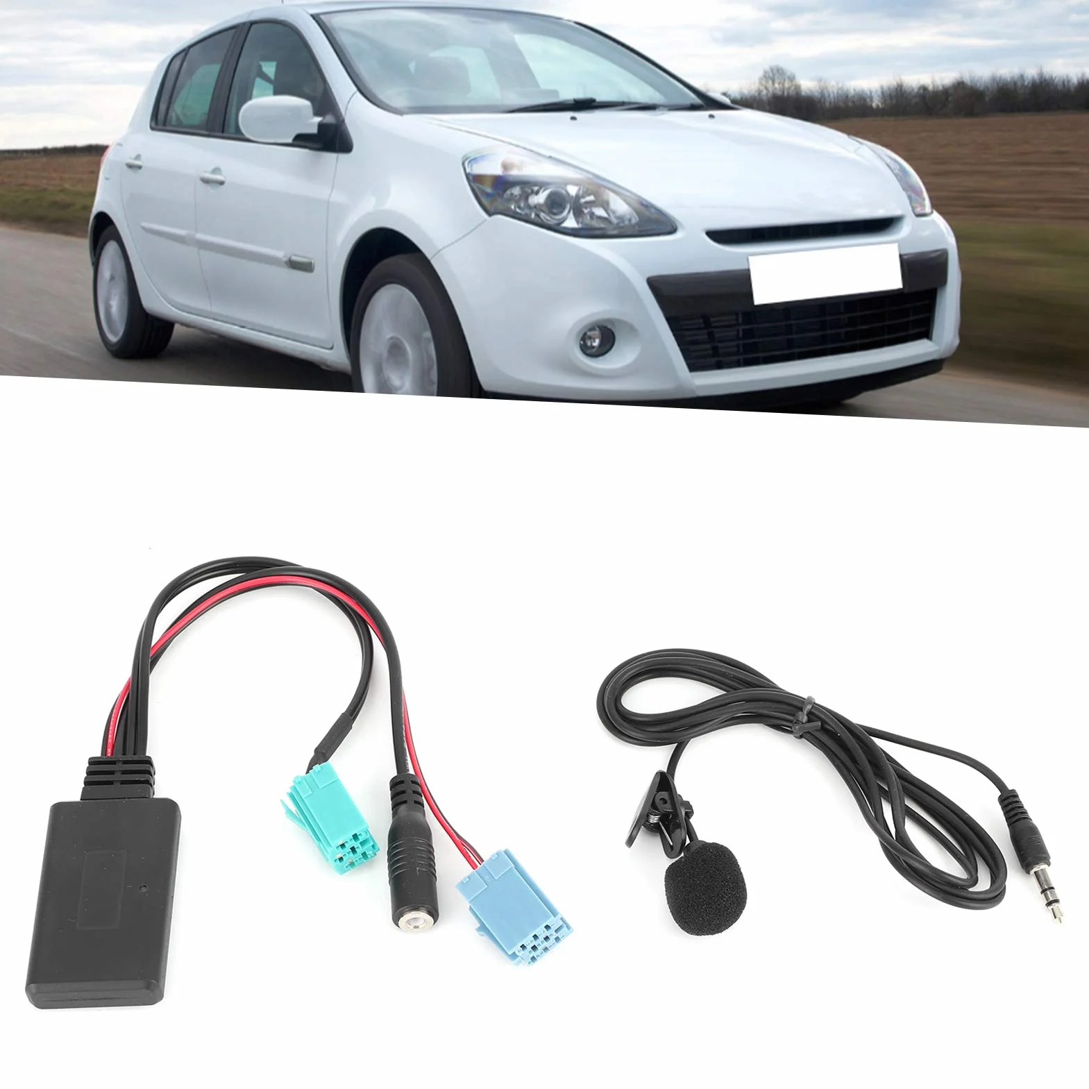 Tbest Gane, 3 Bluetooth, Kabel Aux 6Pin Kabel Audio Bluetooth Adapter Stereo Auxin Z Mikrofonem Pasuje Do/Espace/