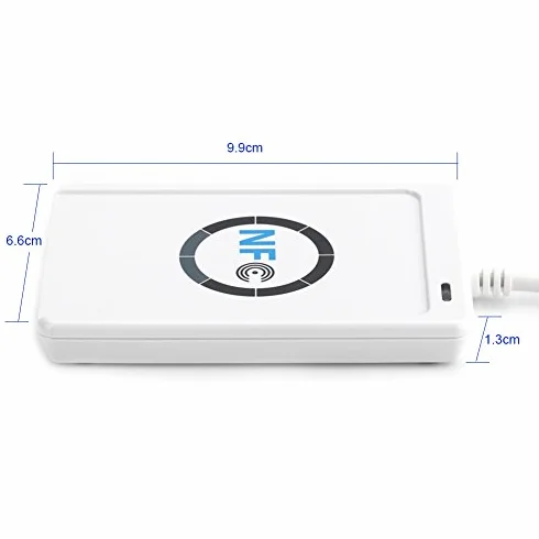 NFC ACR122U bezprzewodowy inteligentny czytnik/pisarz RFID, SDK, 5 x karta IC